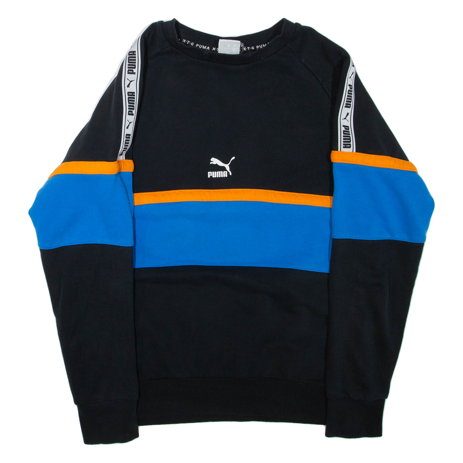 PUMA Mens Sweatshirt Black Crew Neck S Refurbished - N/A refurbished available on Cerqular