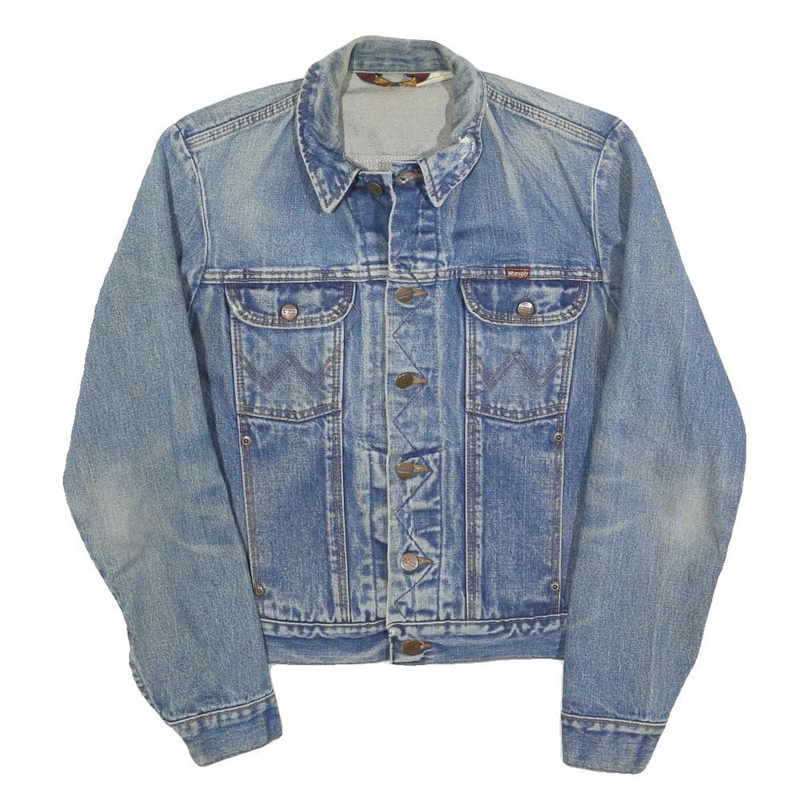 Buy WRANGLER Mens Blue Denim Jacket S Cotton Button Closure Classic Point Collar Refurbished - $44.19 WRANGLER Mens Blue Denim Jacket S Cotton Button Closure Classic Point Collar Refurbished - N/A refurbished available on Cerqular