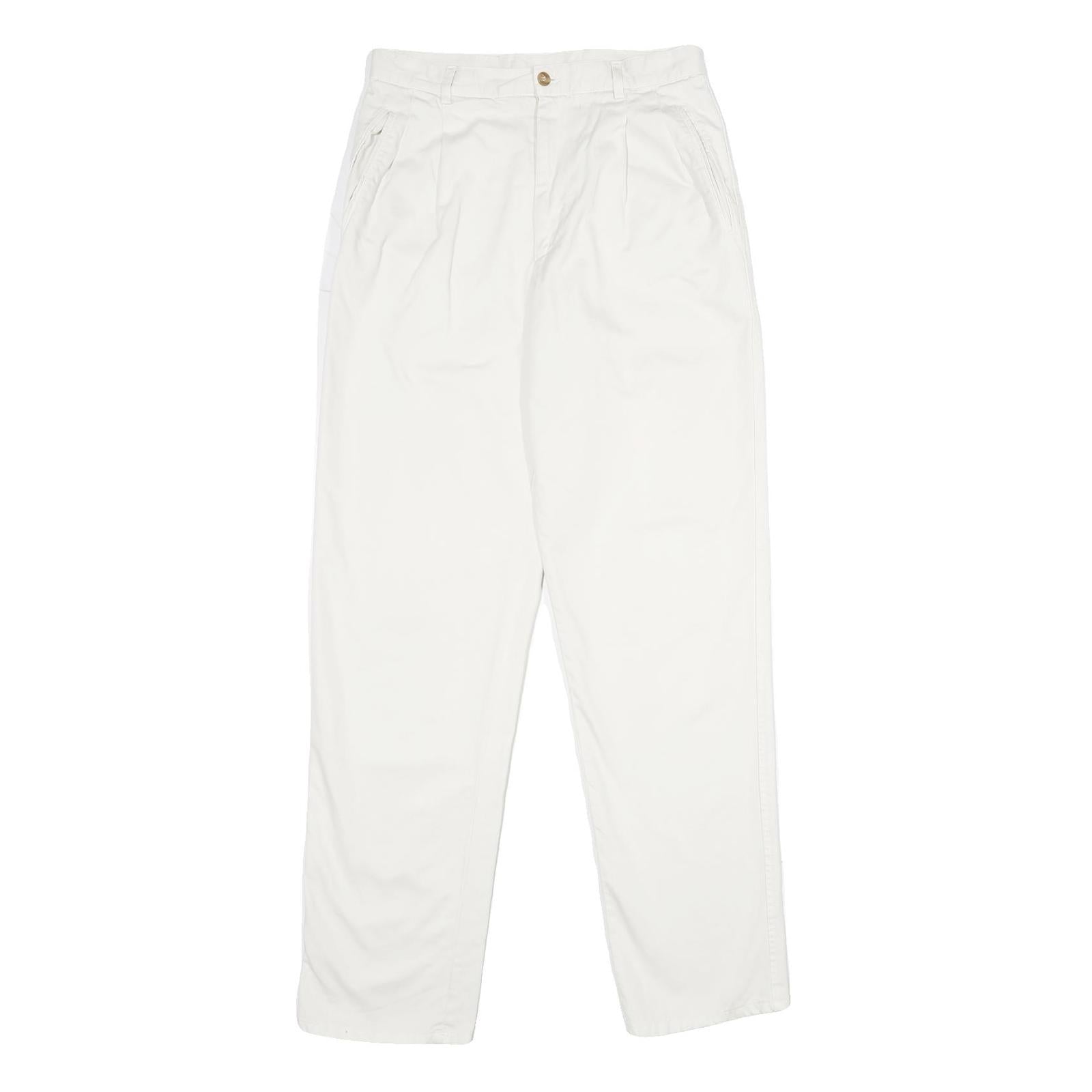 Buy DARK SQUARE Womens Cotton White Classic Straight Trousers W28 L34 Comfortable Refurbished - $23.39 DARK SQUARE Womens Cotton White Classic Straight Trousers W28 L34 Comfortable Refurbished - N/A refurbished available on Cerqular