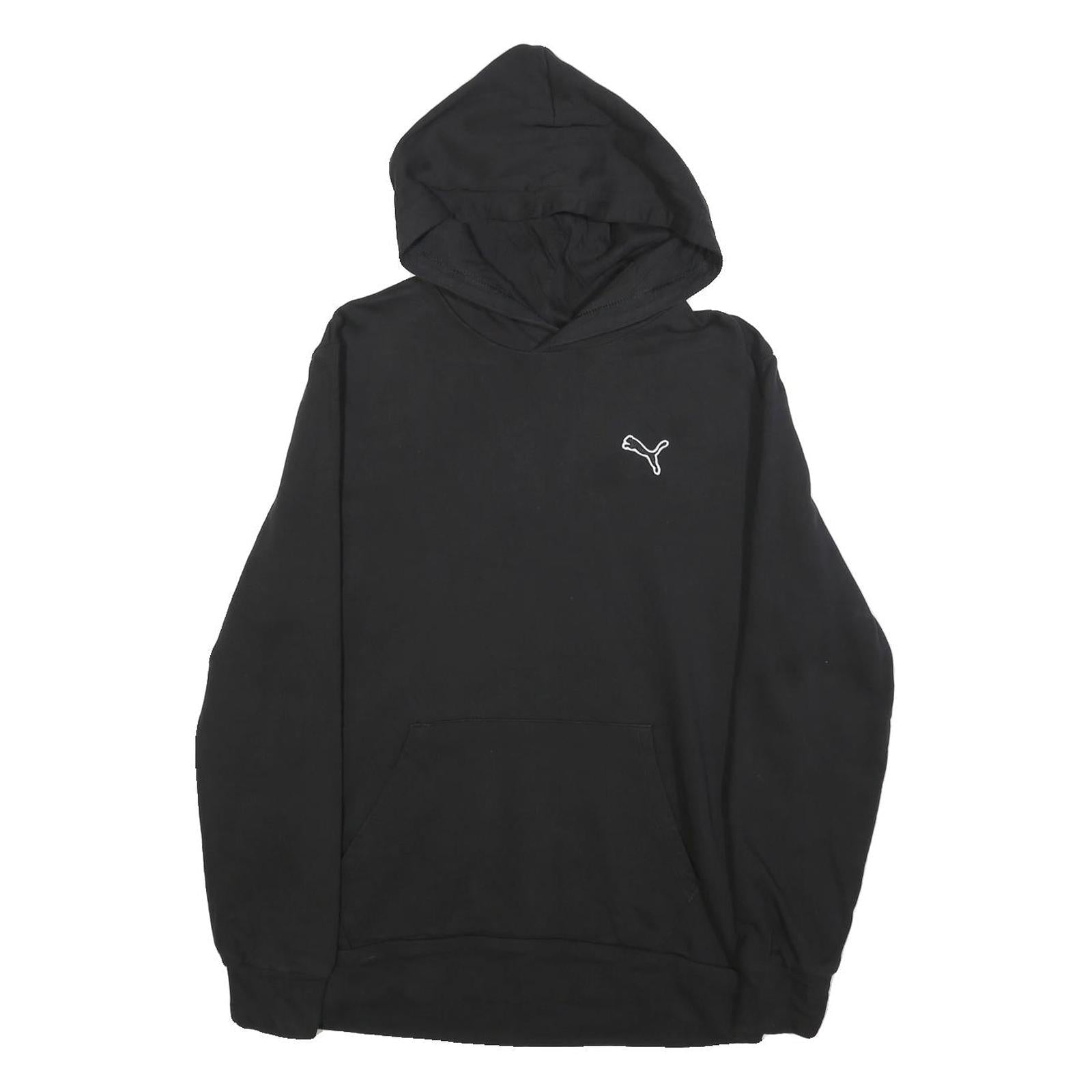 PUMA Mens Black Pullover Hoodie M Cotton Blend Casual Sportswear Refurbished - N/A refurbished available on Cerqular
