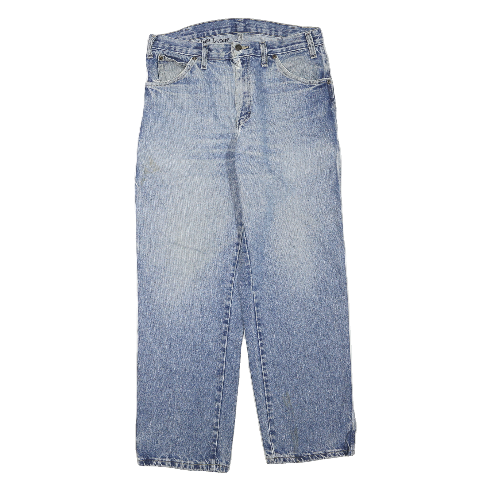 DICKIES Mens Regular Fit Light Blue Denim Jeans W32 L28 Workwear Zip Closure Refurbished - N/A refurbished available on Cerqular