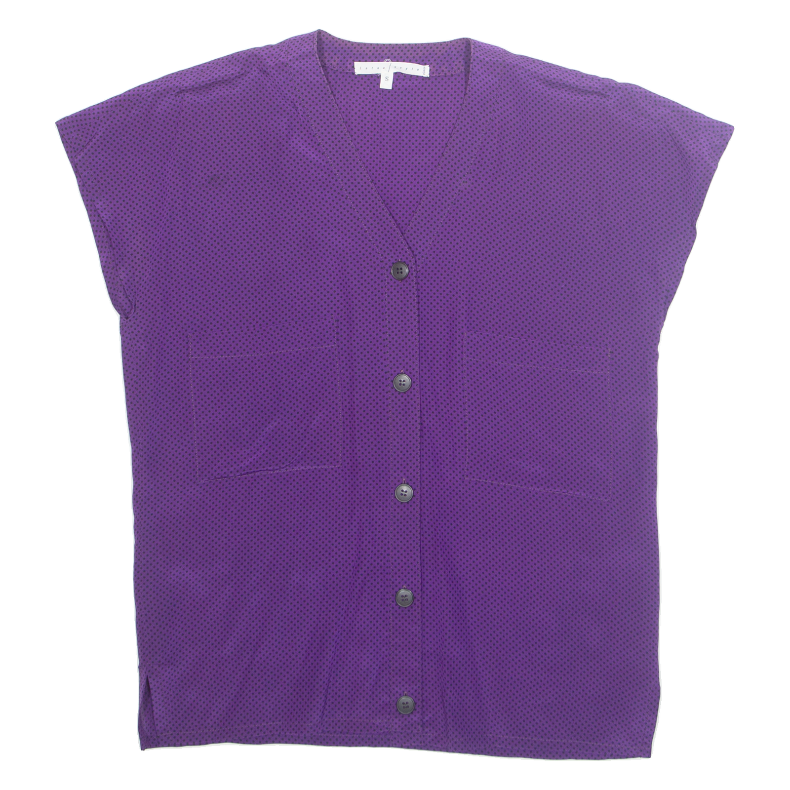Buy LATAA STYLE Womens Printed Blouse Purple V-Neck Spotted S Refurbished - $16.89 LATAA STYLE Womens Printed Blouse Purple V-Neck Spotted S Refurbished - N/A refurbished available on Cerqular