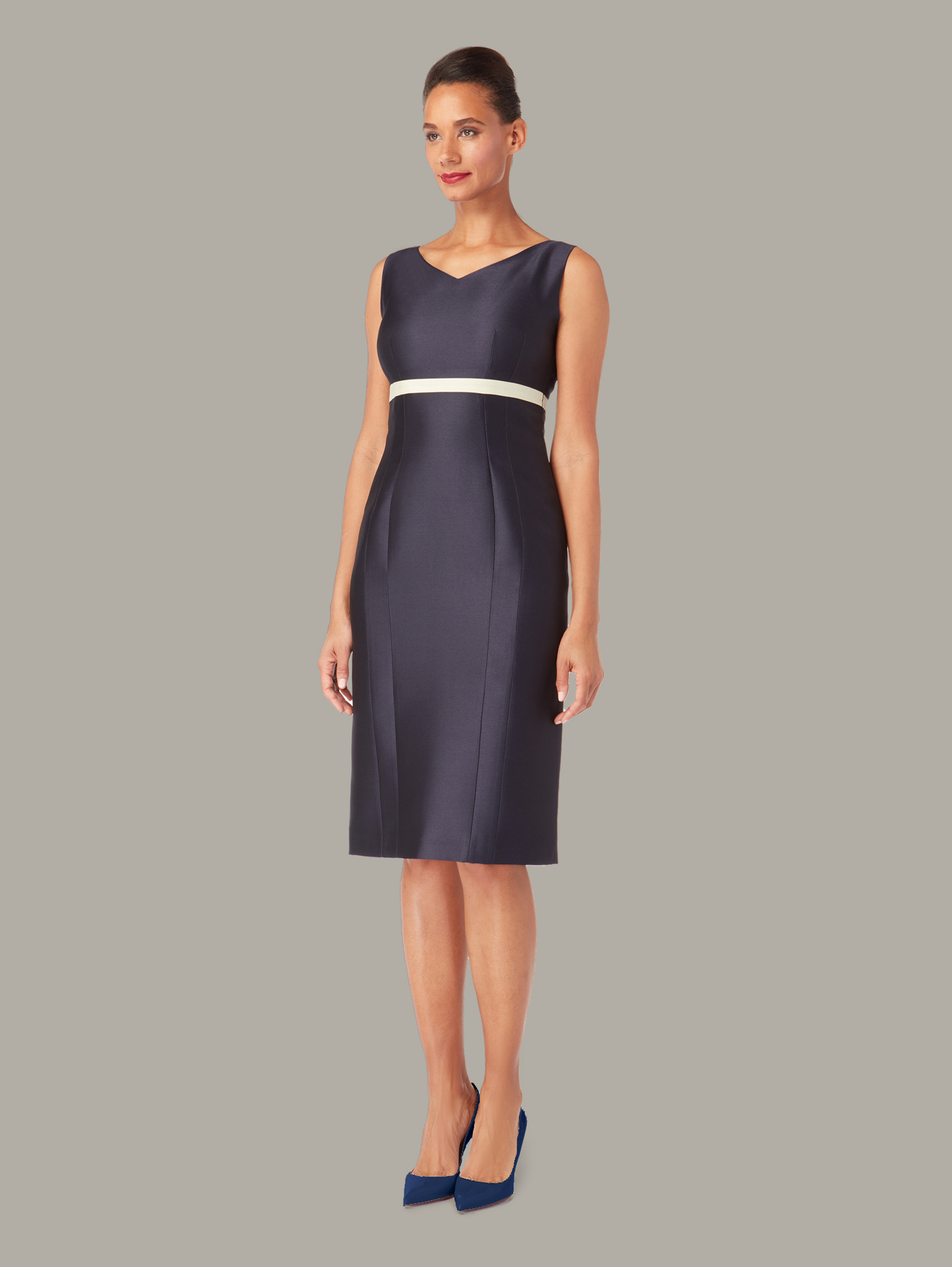 Buy ALLIUM | Empire-Cut Fitted Dress | Colour: Midnight Blue | Size: UK 6 (US 0) Refurbished - $337.35 ALLIUM | Empire-Cut Fitted Dress | Colour: Midnight Blue | Size: UK 6 (US 0) Refurbished - N/A refurbished available on Cerqular