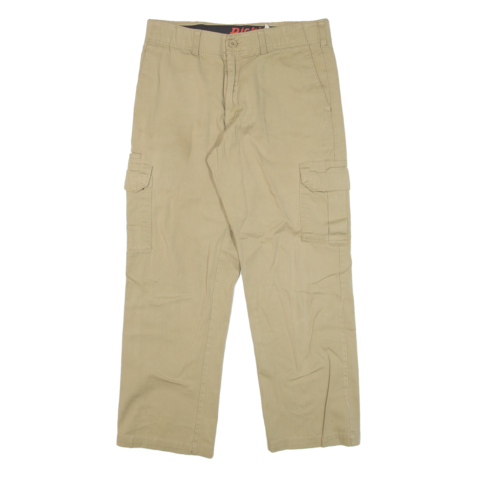 DICKIES Cargo Mens Trousers Beige Relaxed Straight W32 L30 Refurbished - N/A refurbished available on Cerqular