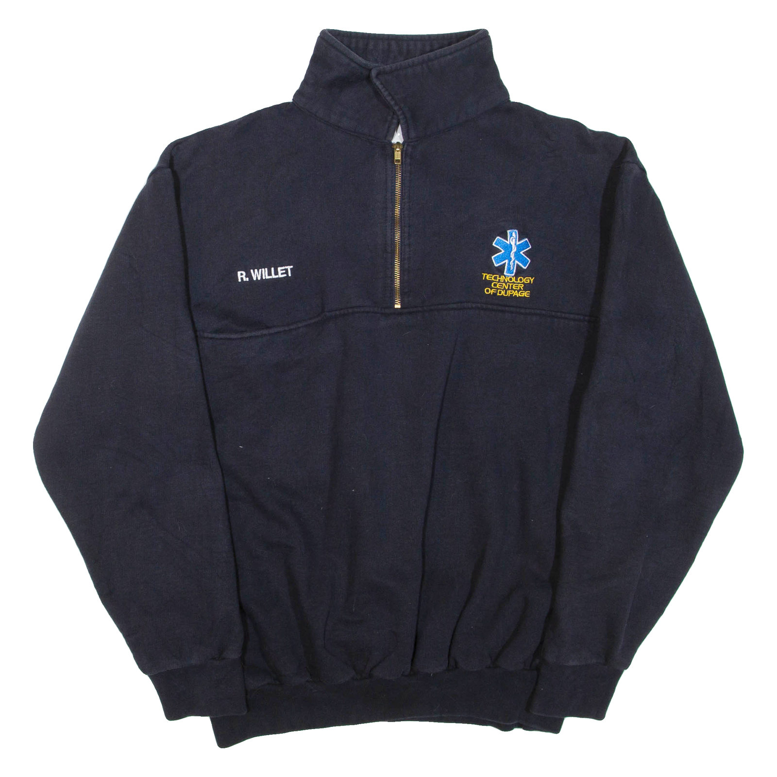 GAME Mens Sweatshirt Black 1/4 Zip XL Refurbished - N/A refurbished available on Cerqular