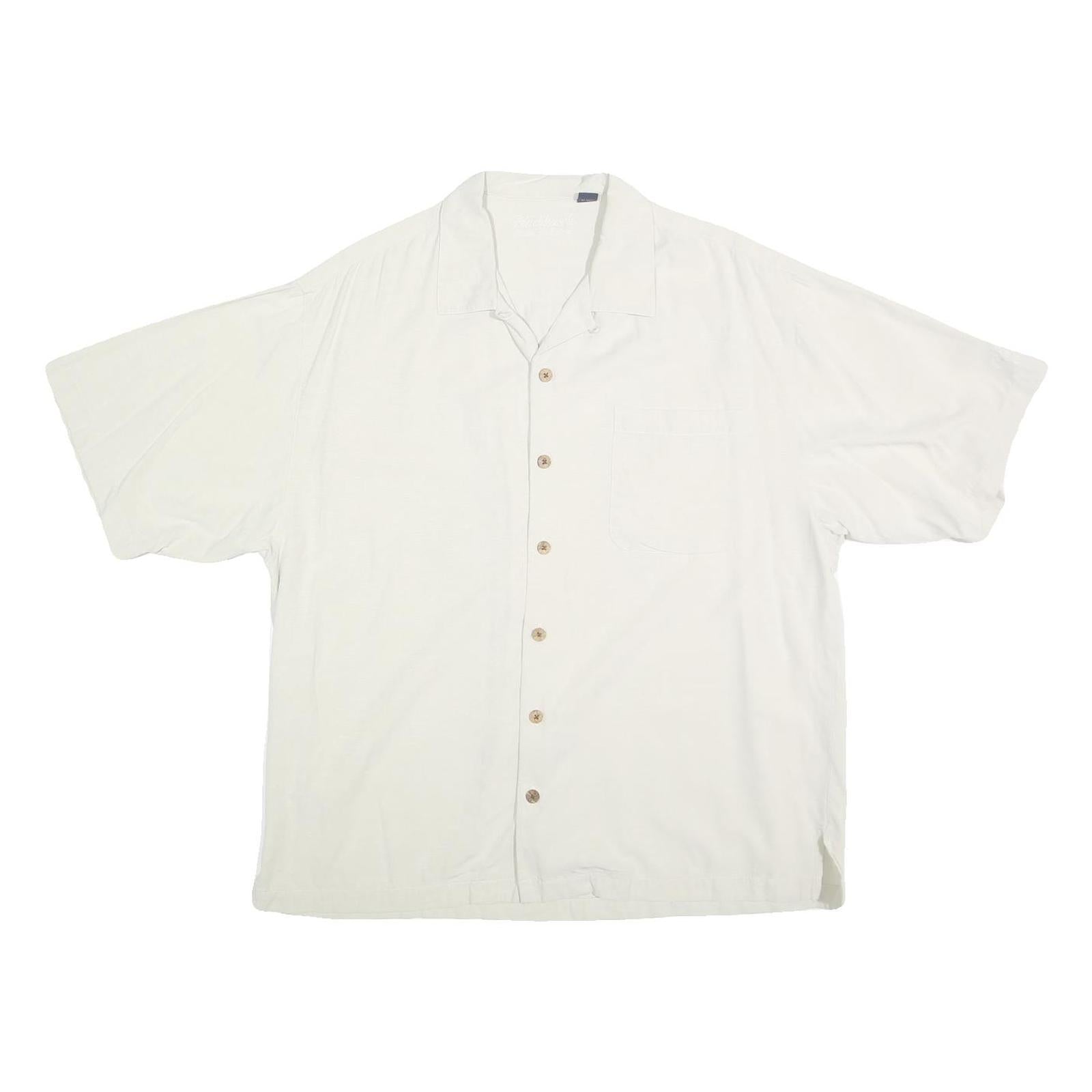 BLACKHAWK Mens White L 2007 Men's Classic Golf Shirt Cotton Button Short Sleeve Refurbished - N/A refurbished available on Cerqular