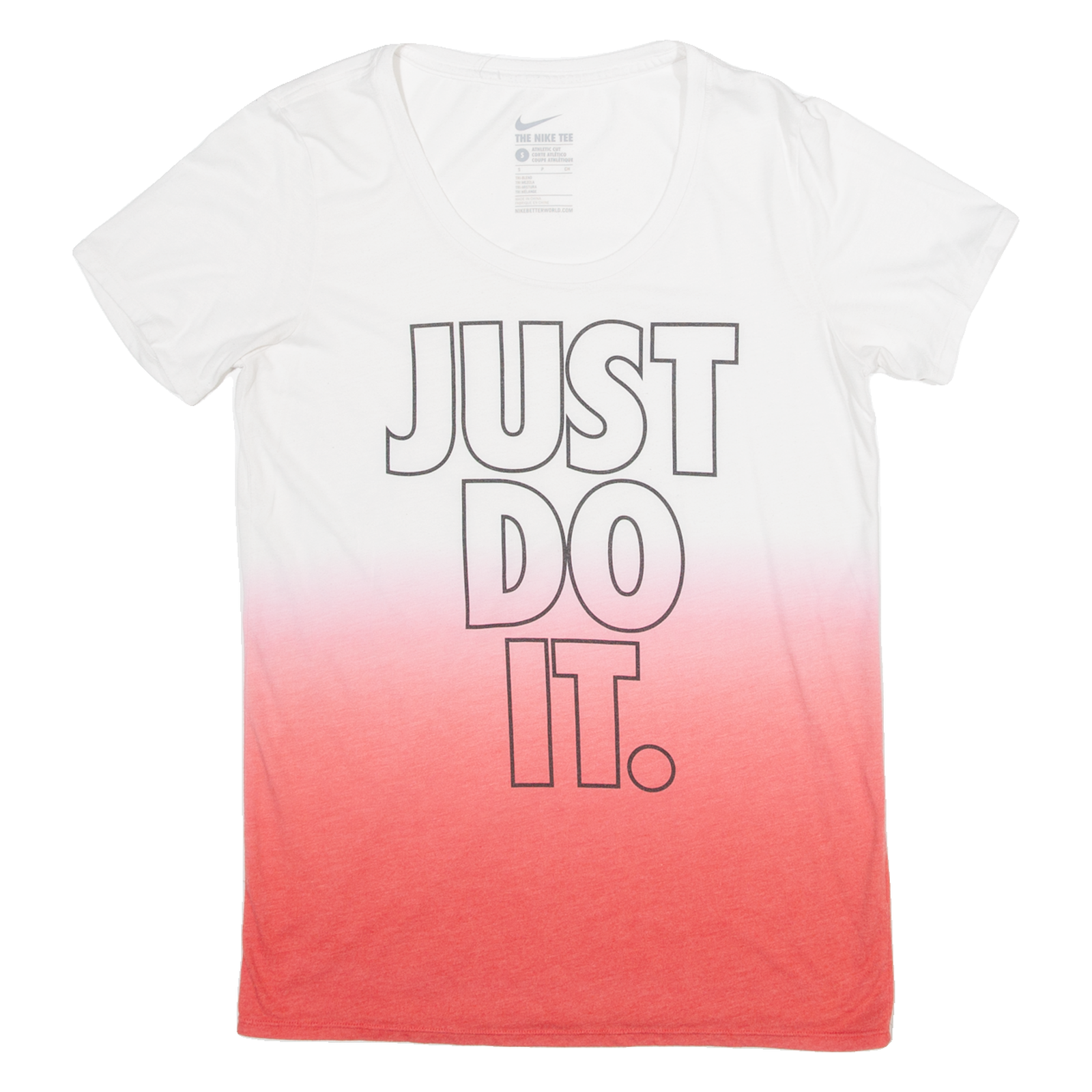 NIKE Athletic Cut Womens T-Shirt White S Refurbished - N/A refurbished available on Cerqular