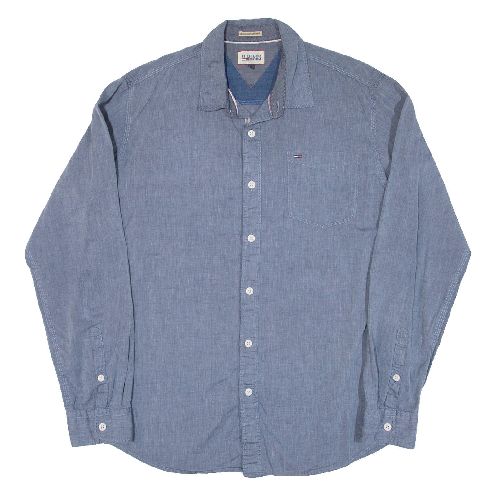 Buy HILFIGER DENIM Mens Plain Shirt Blue Long Sleeve L Refurbished - $31.19 HILFIGER DENIM Mens Plain Shirt Blue Long Sleeve L Refurbished - N/A refurbished available on Cerqular