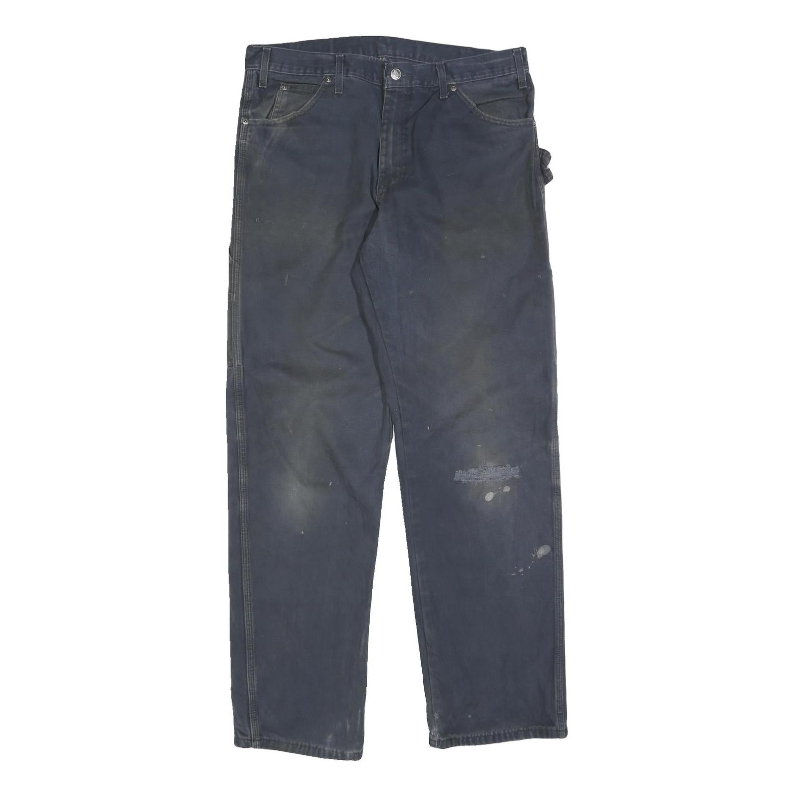 DICKIES Mens Relaxed Blue Jeans Denim W34 L34 Workwear Zip Closure Refurbished - N/A refurbished available on Cerqular
