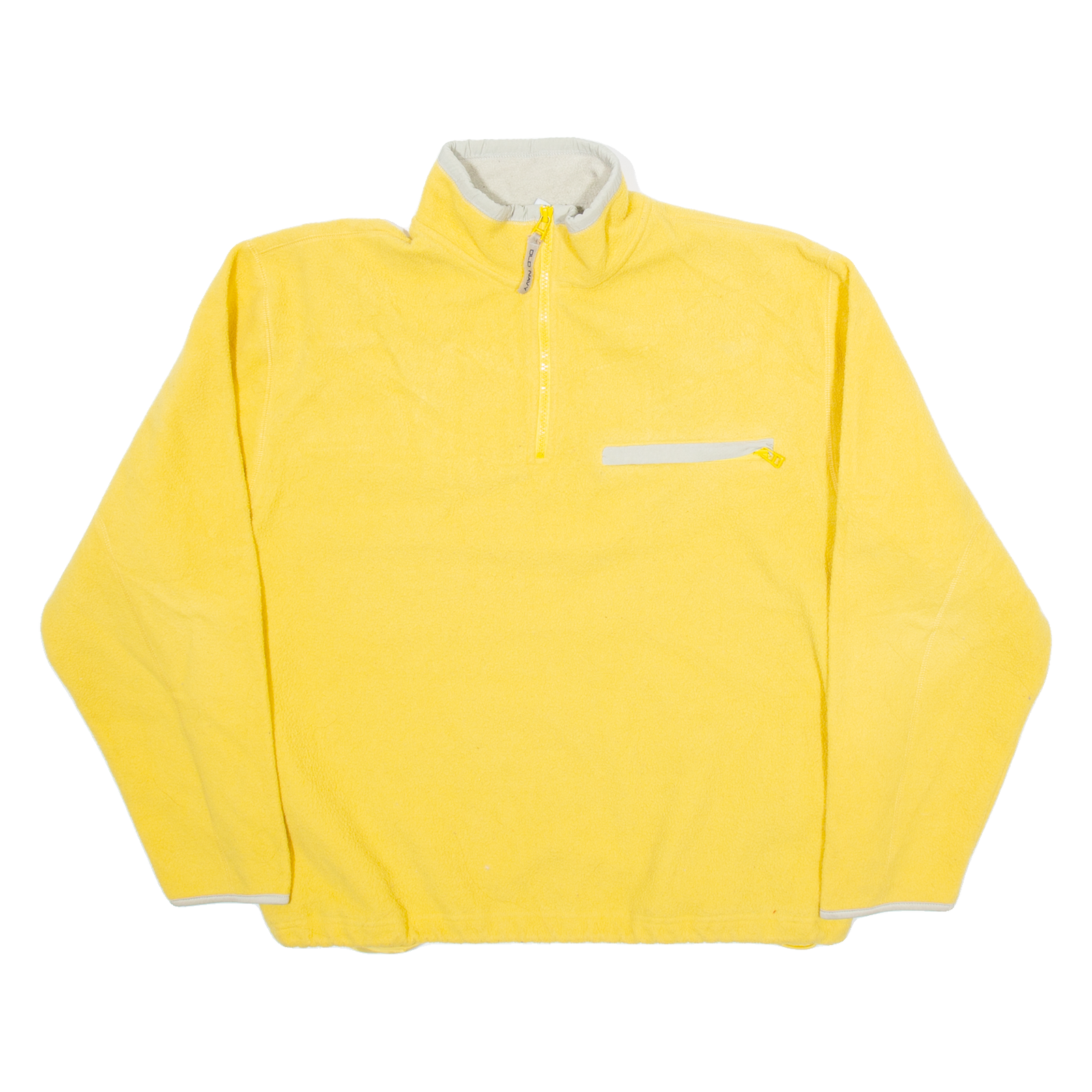 OLD NAVY Womens Fleece Yellow 1/4 Zip Tight Knit M Refurbished - N/A refurbished available on Cerqular