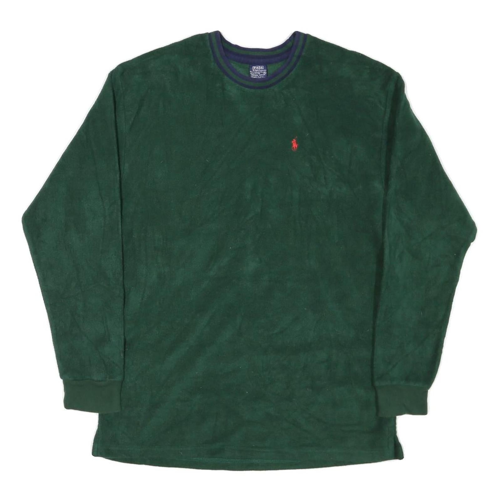 Buy POLO RALPH LAUREN Mens Green Crew Neck XL Sweatshirt Polyester Pullover Long Refurbished - $42.89 POLO RALPH LAUREN Mens Green Crew Neck XL Sweatshirt Polyester Pullover Long Refurbished - N/A refurbished available on Cerqular