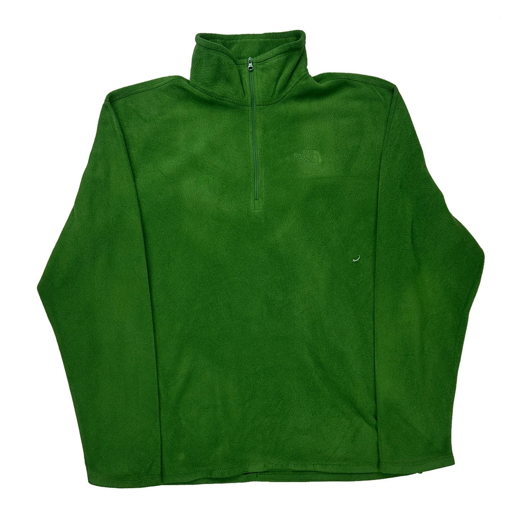 The North Face Fleece - Medium Green Polyester Refurbished - Thrifted (note: this is a term often used to describe second- refurbished available on Cerqular