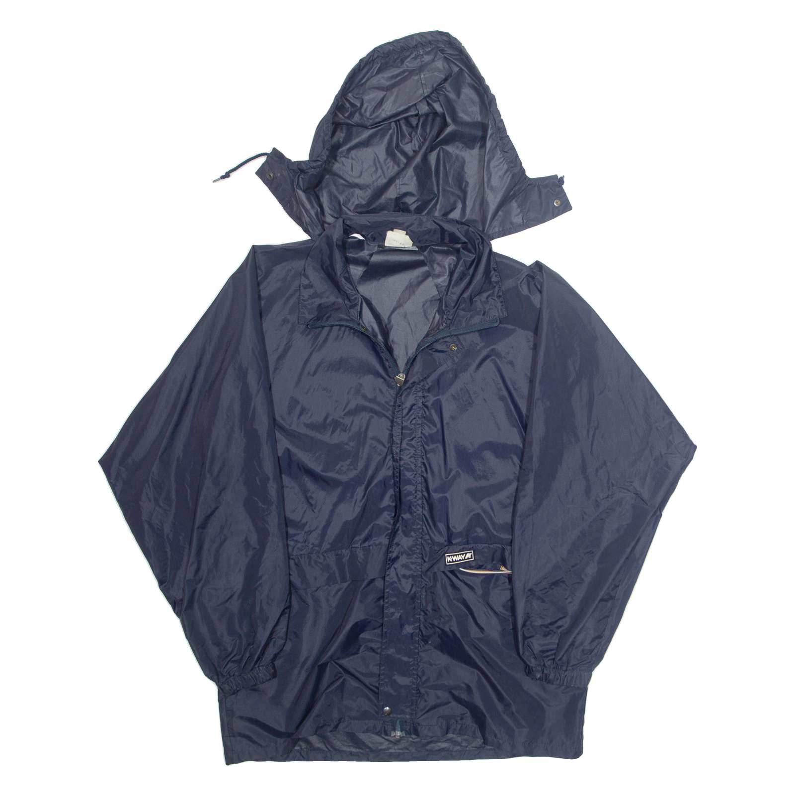 K.WAY Mens Rain Jacket Blue Hooded M Refurbished - N/A refurbished available on Cerqular