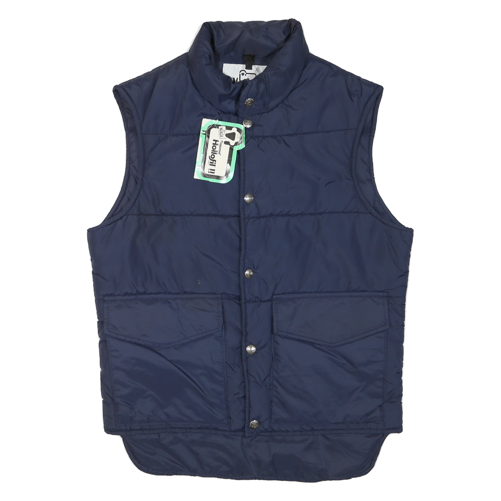 WOOLRICH Mens Blue Quilted Vest S Polyester Blend Puffer Button Closure Casual Refurbished - N/A refurbished available on Cerqular