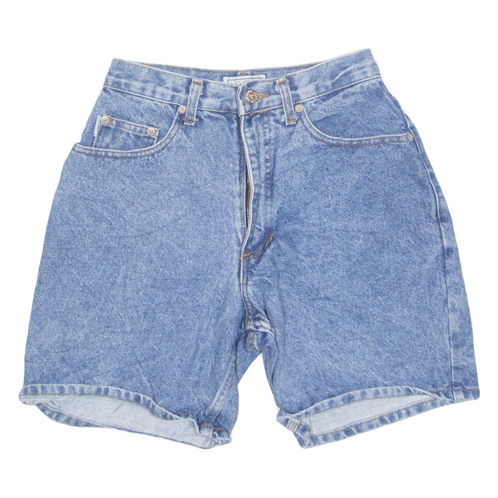 ARIZONA High Waist Womens Denim Shorts Blue 90s XXS W24 Refurbished - N/A refurbished available on Cerqular
