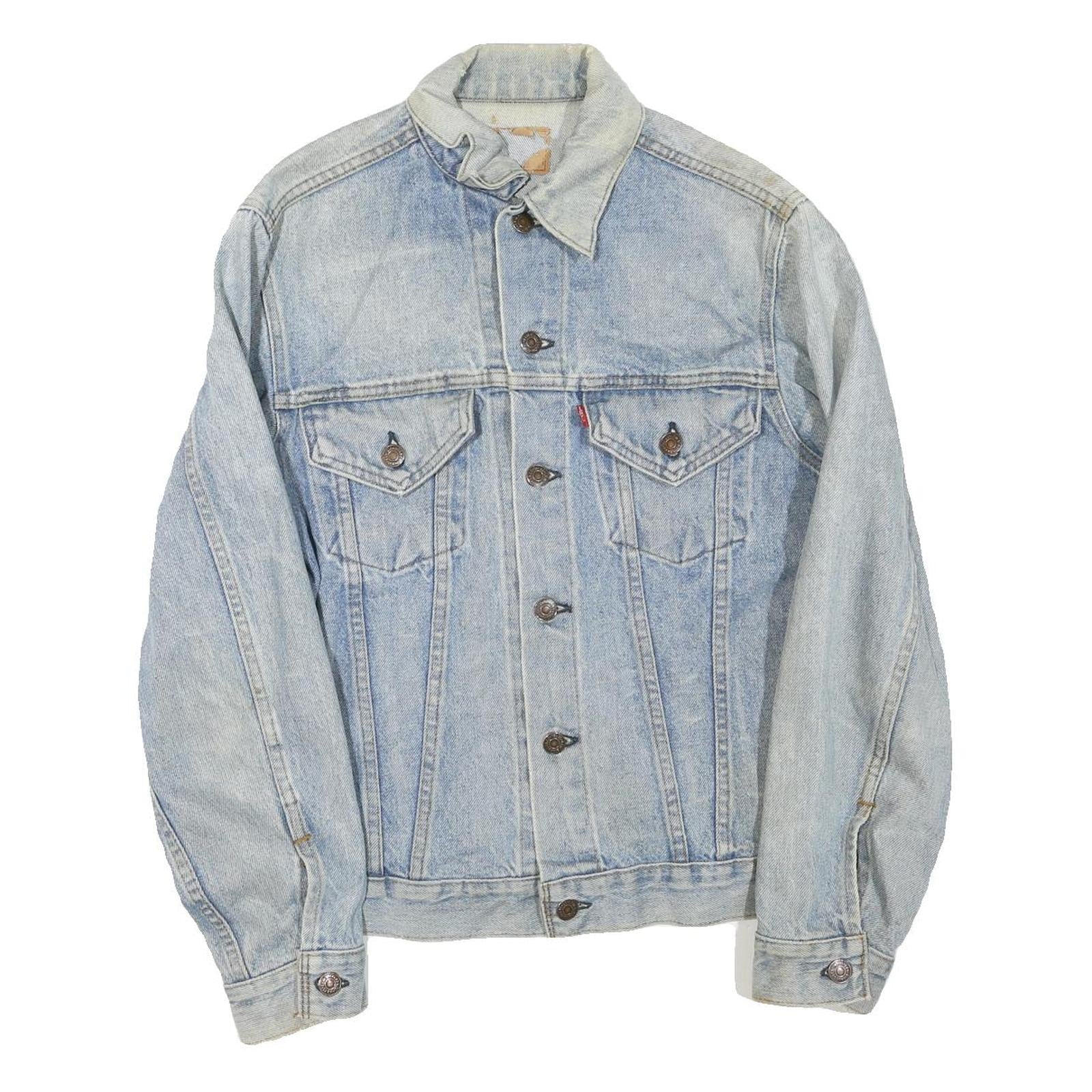 LEVI'S Womens Blue Denim Jacket S Cotton Blend Button Closure Classic Fit Refurbished - N/A refurbished available on Cerqular