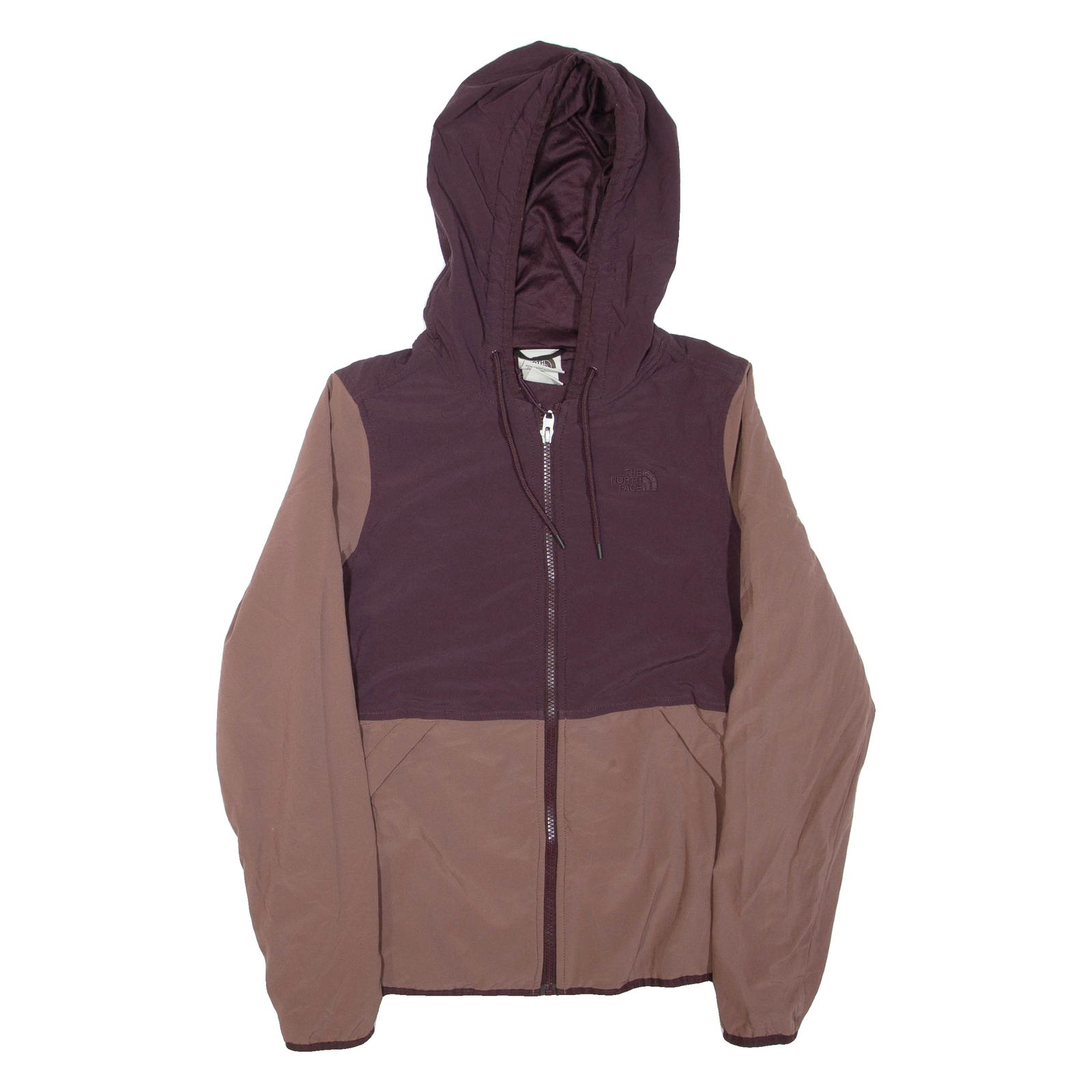 THE NORTH FACE Womens Jacket Purple Hooded Colourblock S Refurbished - N/A refurbished available on Cerqular