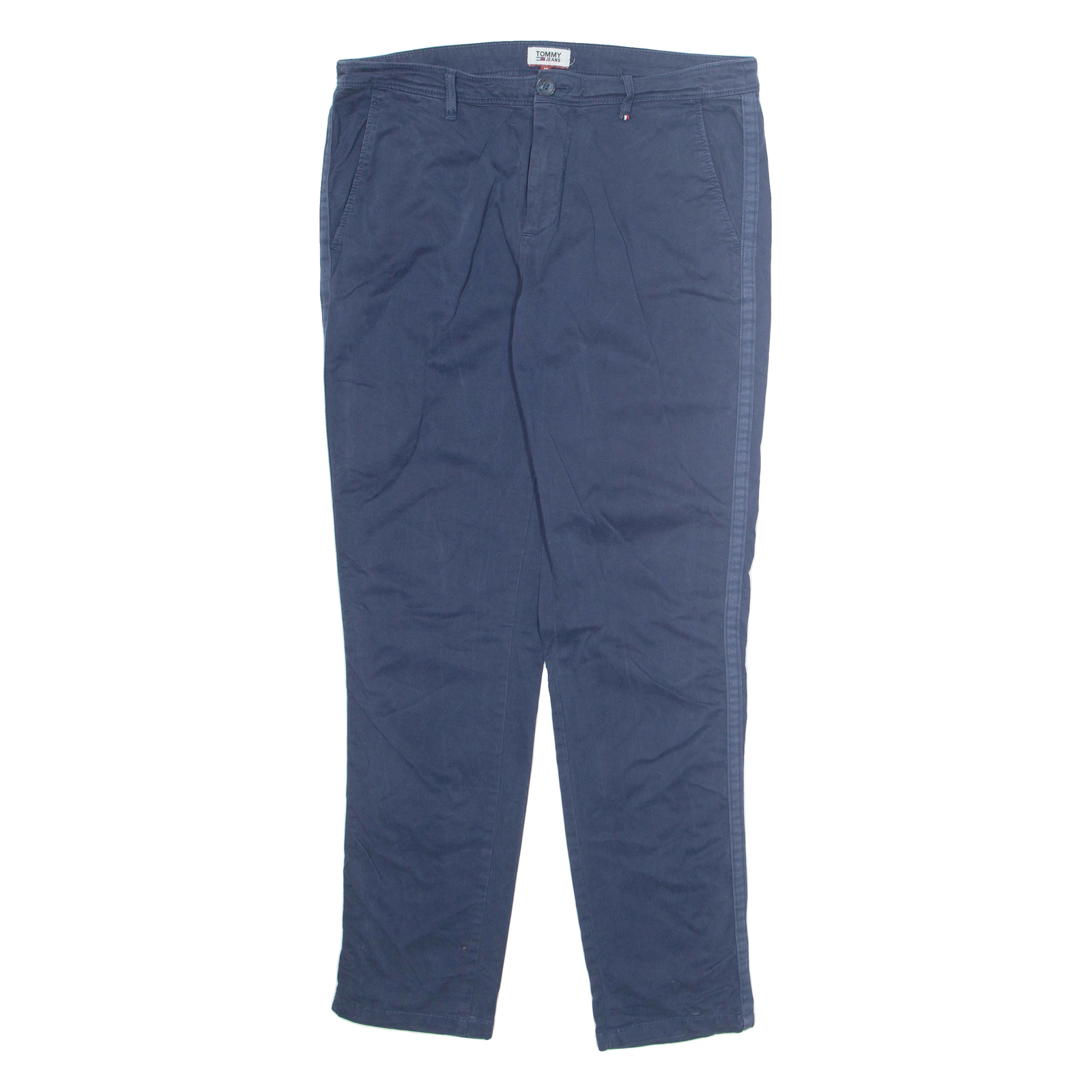 TOMMY HILFIGER Chino Mens Trousers Blue Regular Tapered W29 L29 Refurbished - N/A refurbished available on Cerqular