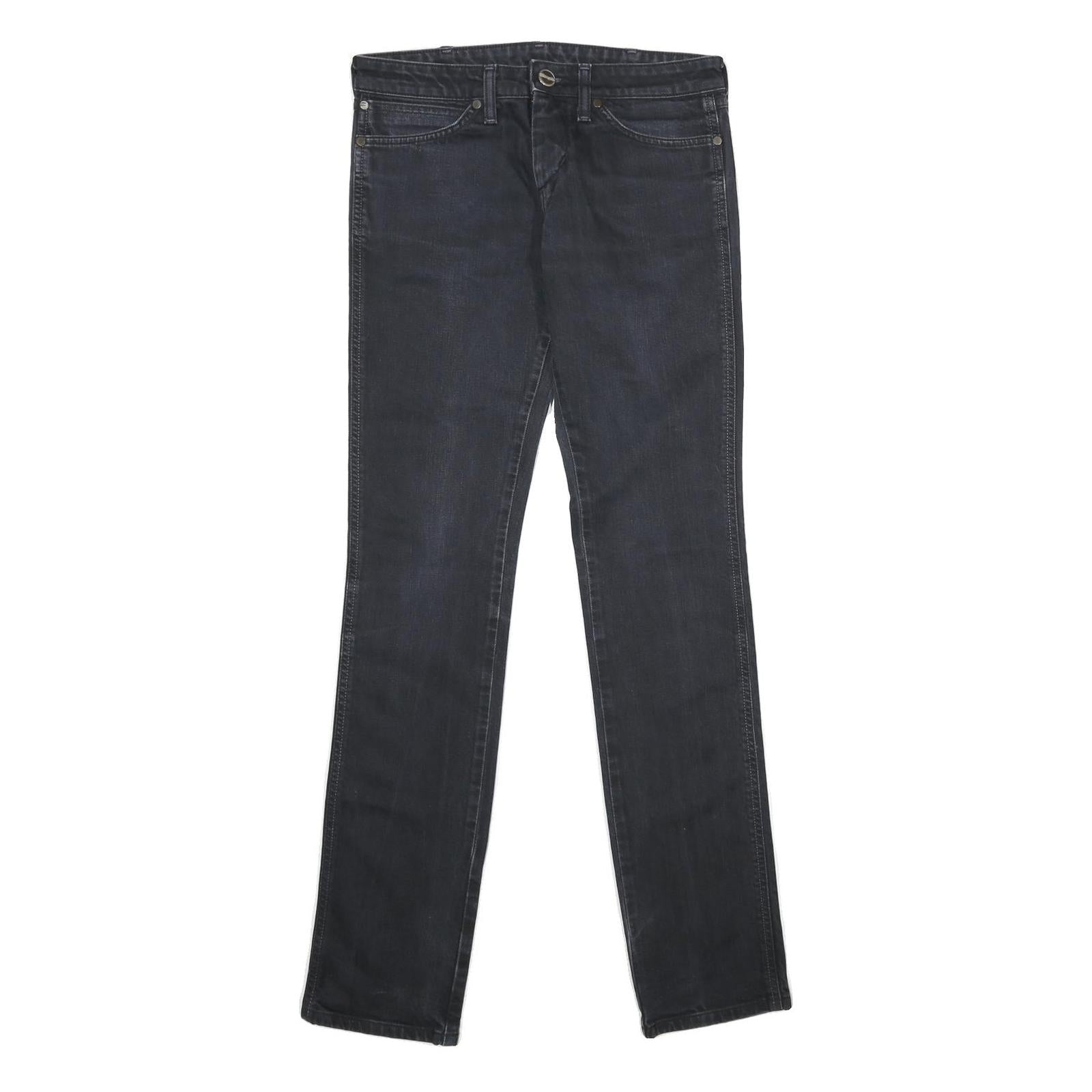 WRANGLER Womens Jeans Blue Regular Straight Denim Medium W28 L34 Classic Zip Refurbished - N/A refurbished available on Cerqular