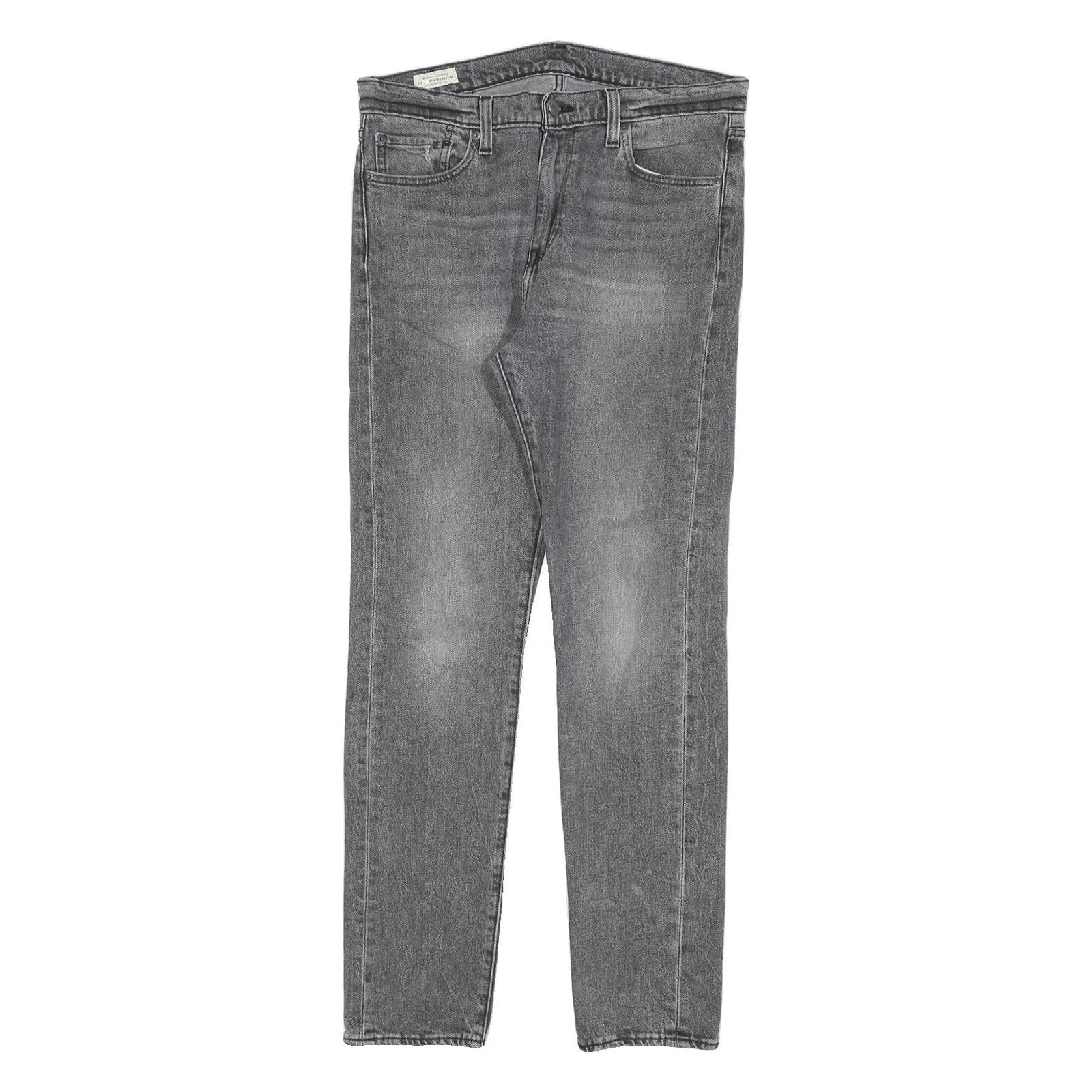 LEVI'S 510 BIG E Mens Jeans Grey Slim Skinny Denim Raw W33 L32 Zip Cotton Blend Refurbished - N/A refurbished available on Cerqular