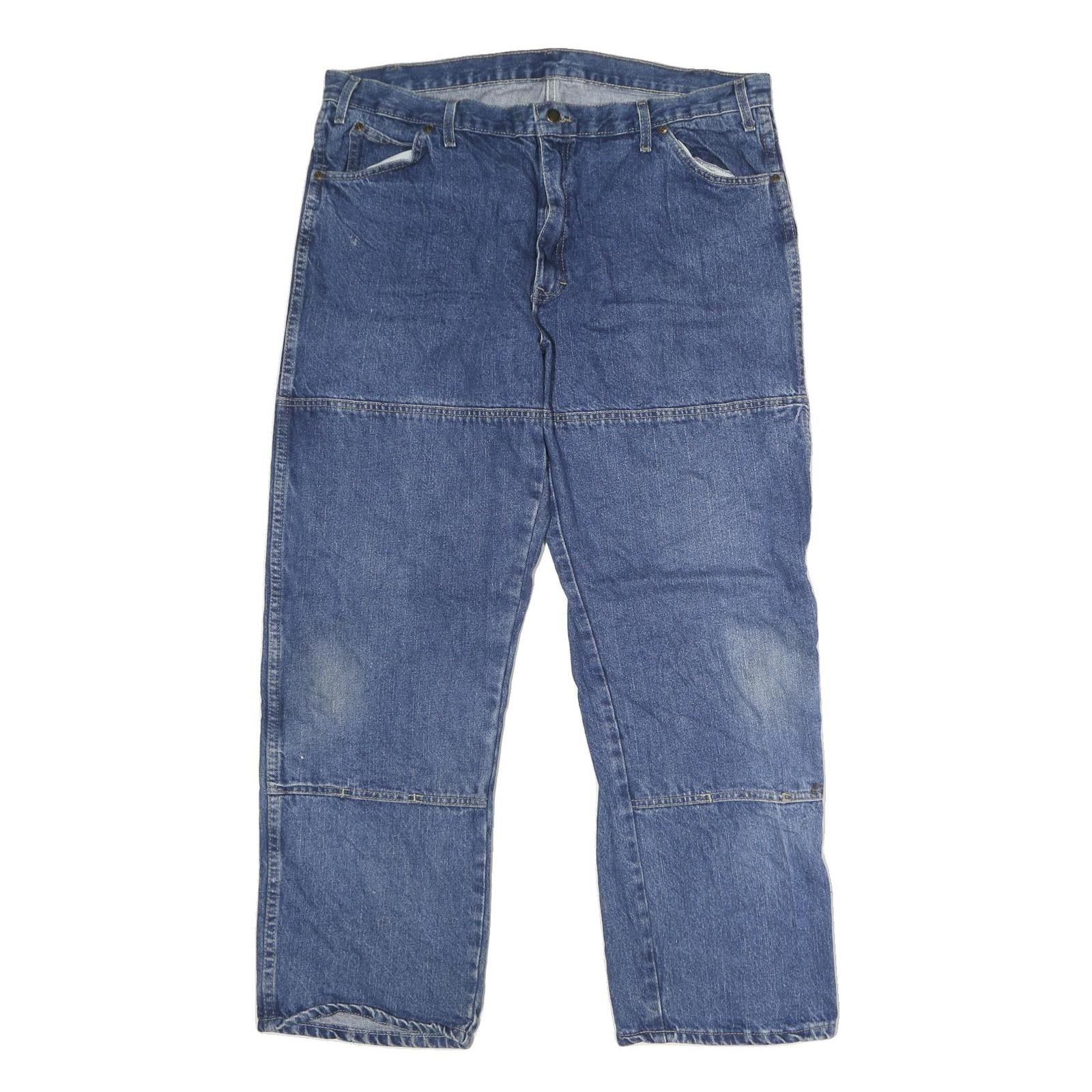 DICKIES Mens Jeans Blue Regular Straight Denim Medium W38 L29 Workwear Casual Refurbished - N/A refurbished available on Cerqular