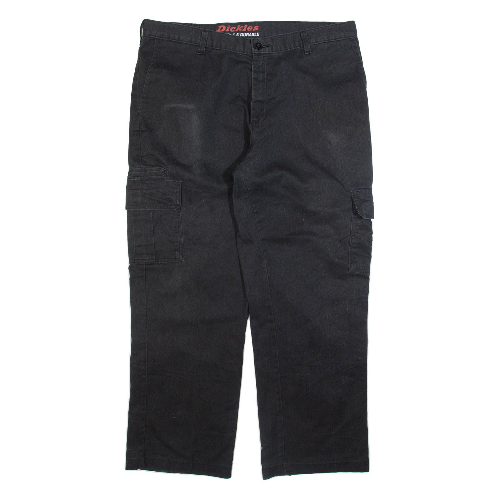 DICKIES Cargo Mens Trousers Black Regular Straight W36 L28 Refurbished - N/A refurbished available on Cerqular