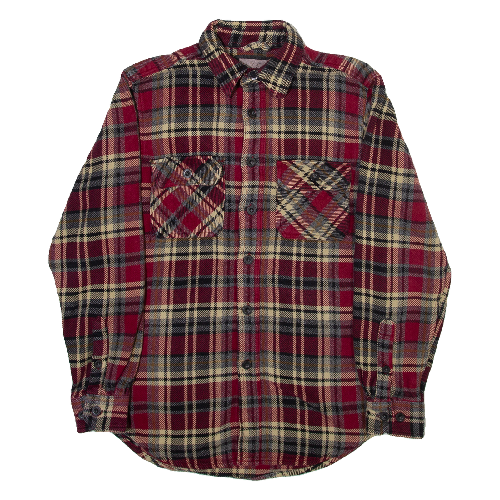 OUTDOOR LIFE Mens Shirt Red Check Long Sleeve S Refurbished - N/A refurbished available on Cerqular