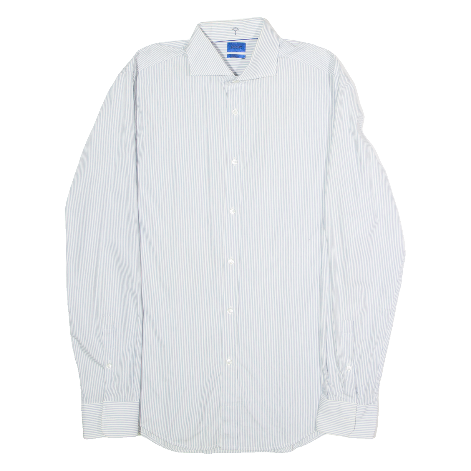 JOOP! Slim Fit Mens Shirt White Striped Long Sleeve M Refurbished - N/A refurbished available on Cerqular