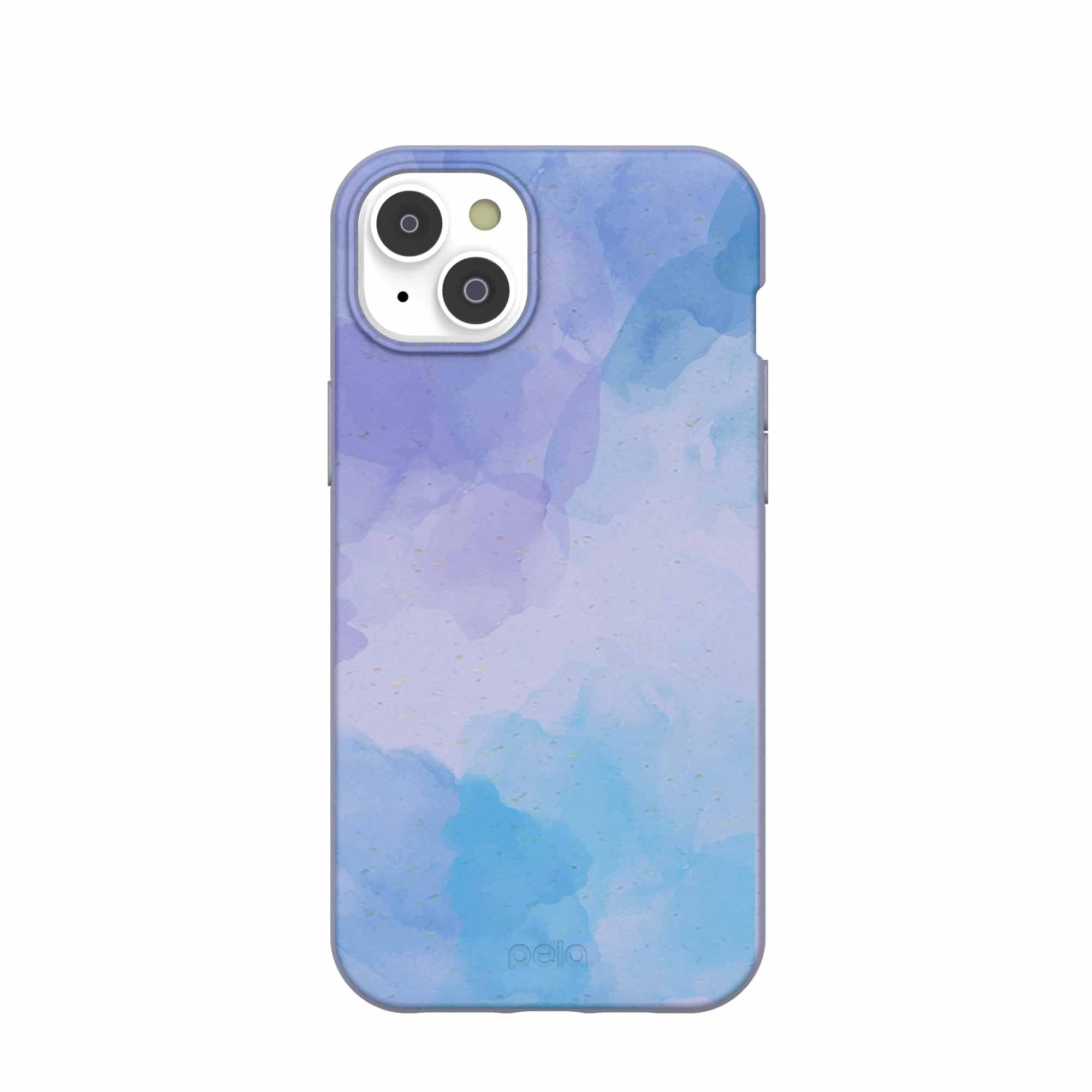 Lavender Blue Reflections iPhone 14 Plus Case Refurbished - Pela Case refurbished available on Cerqular
