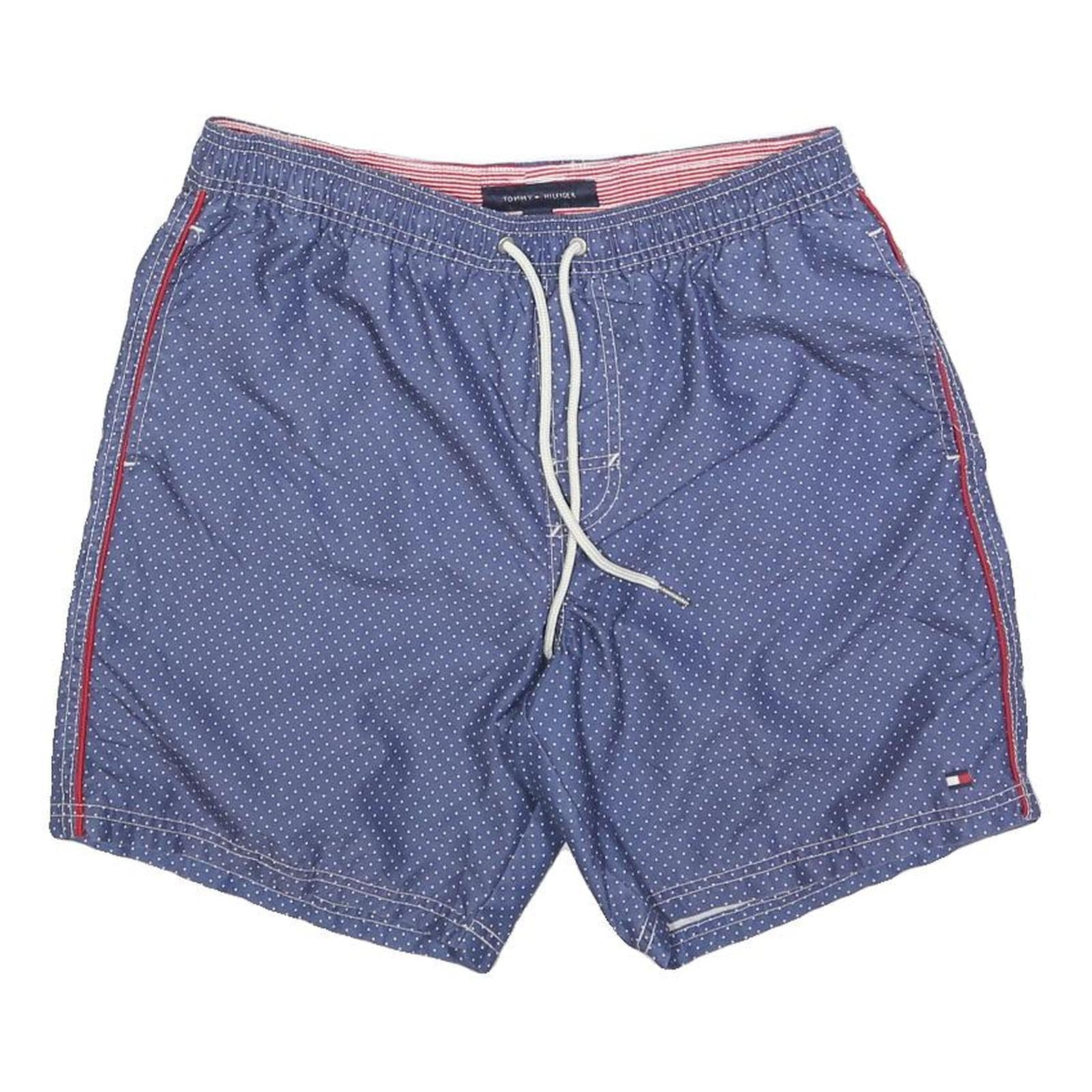 TOMMY HILFIGER Mens Blue Casual Shorts S W30 Polka Dot Print Swimwear Refurbished - N/A refurbished available on Cerqular