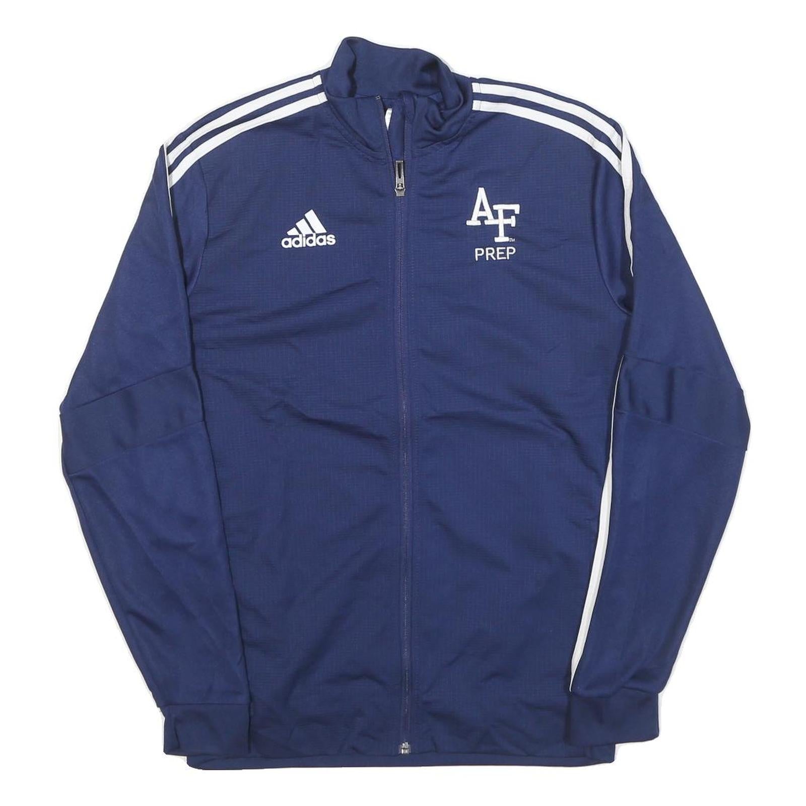 ADIDAS Mens Navy Blue Track Jacket M Polyester Blend Zip Plain Sportswear Refurbished - N/A refurbished available on Cerqular