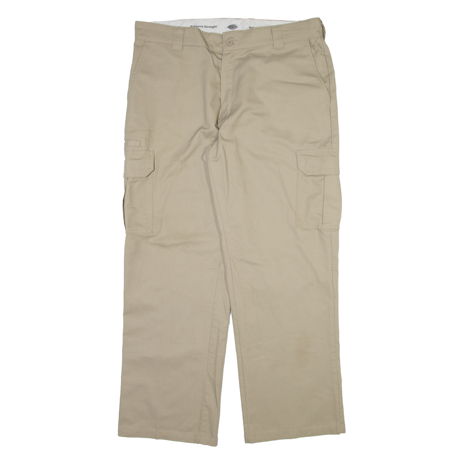DICKIES Cargo Mens Trousers Beige Relaxed Straight W38 L32 Refurbished - N/A refurbished available on Cerqular