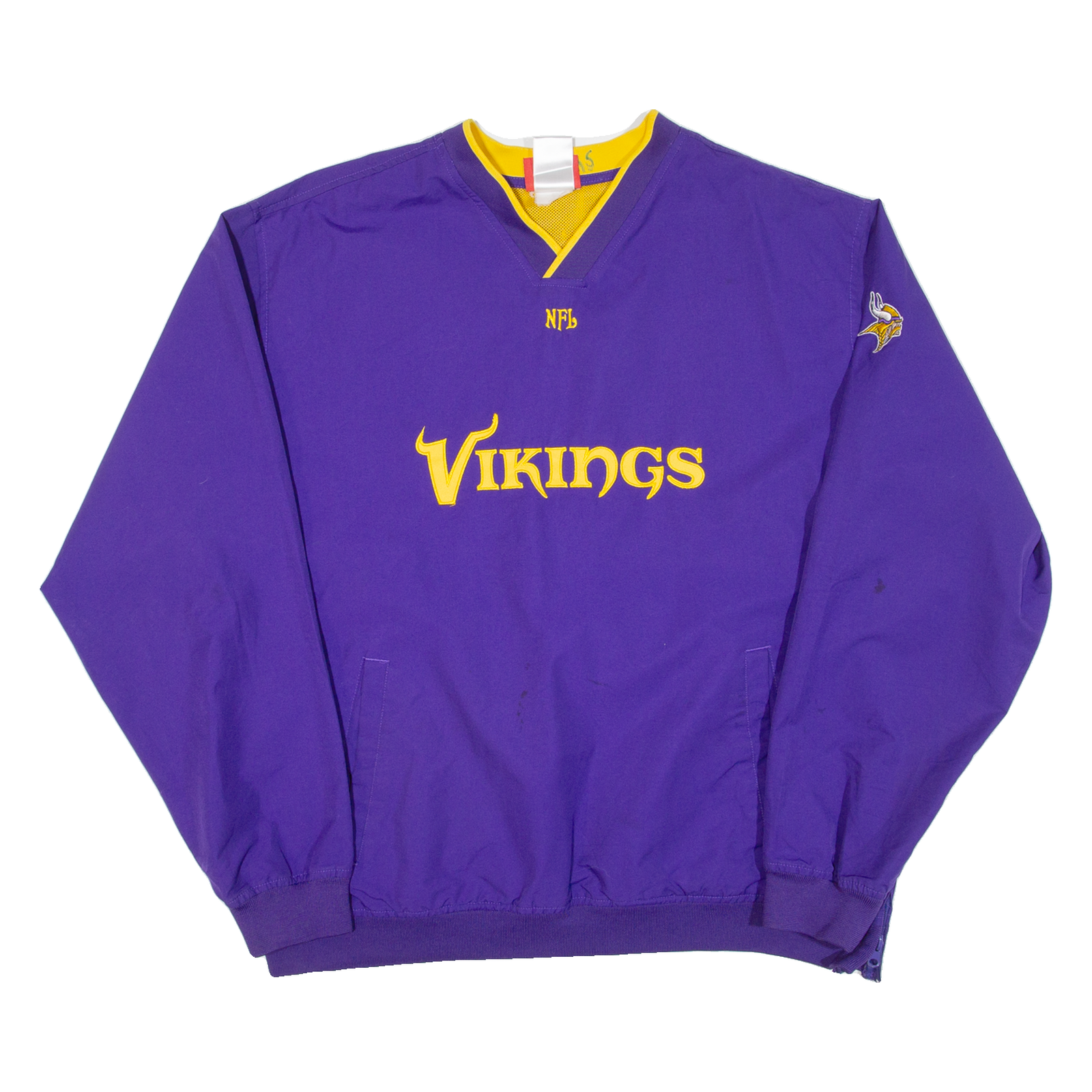 NFL Vikings Mens Sweatshirt Purple V-Neck USA M Refurbished - N/A refurbished available on Cerqular