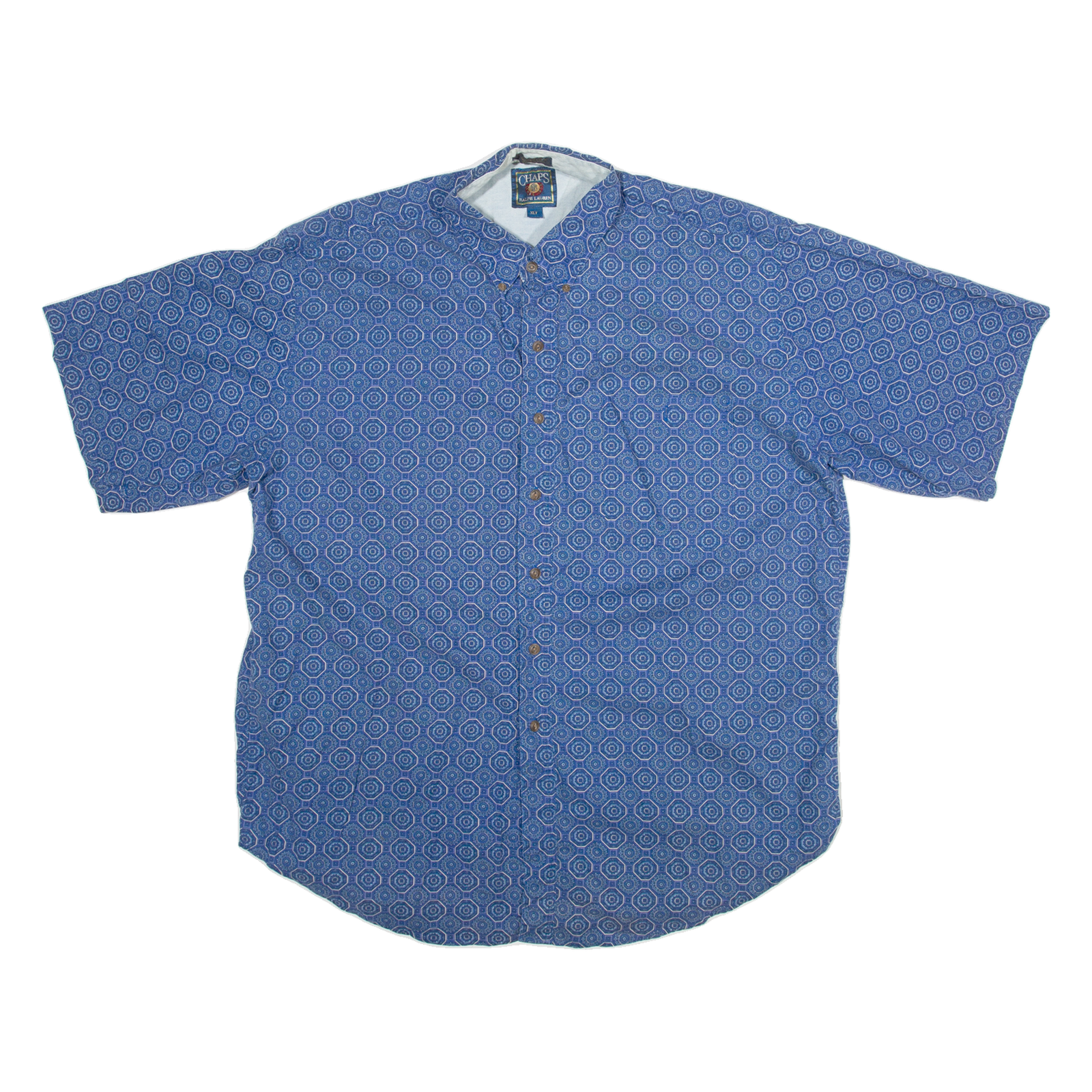 CHAPS Mens Shirt Blue Crazy Pattern XL Refurbished - N/A refurbished available on Cerqular
