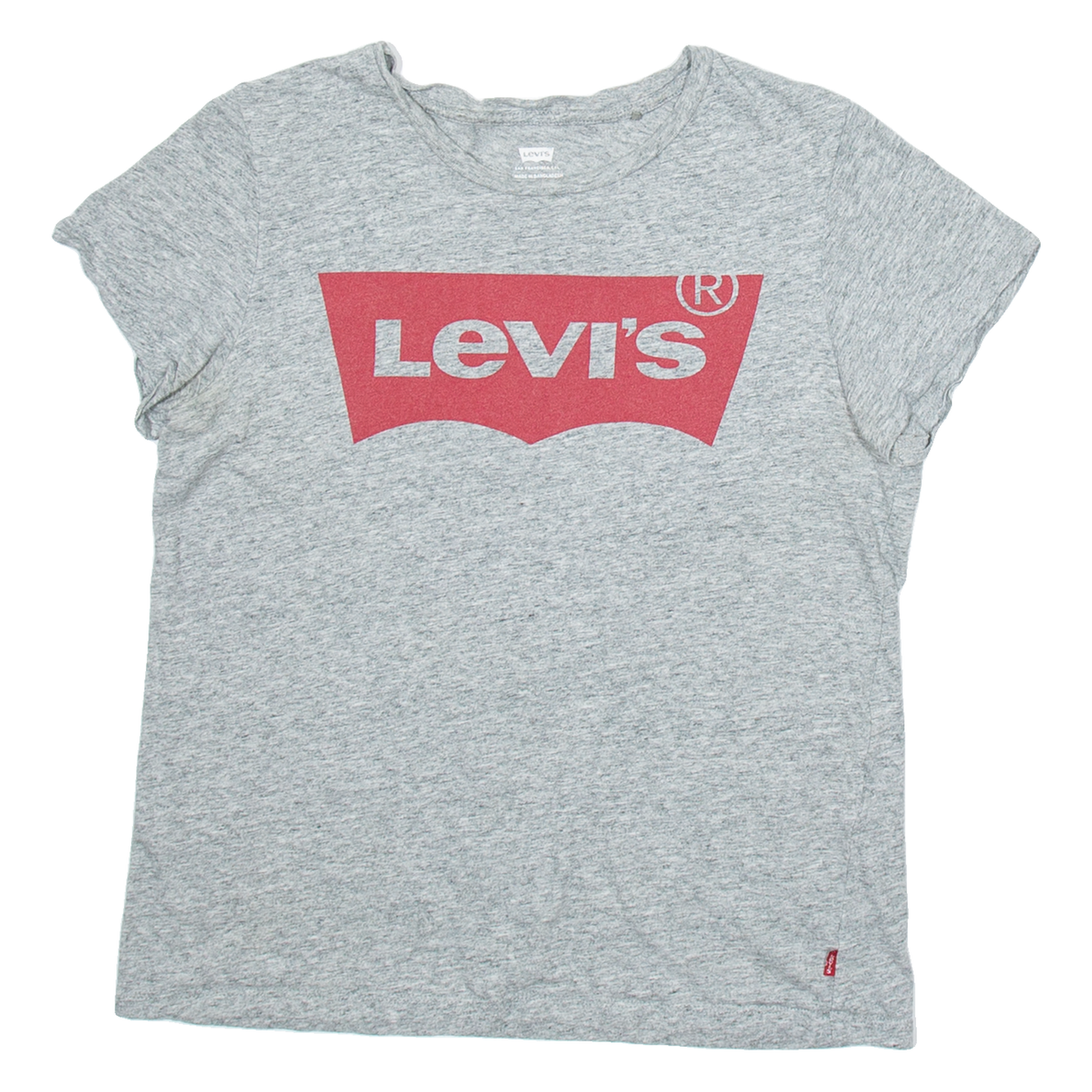 LEVI'S Womens T-Shirt Grey S Refurbished - N/A refurbished available on Cerqular