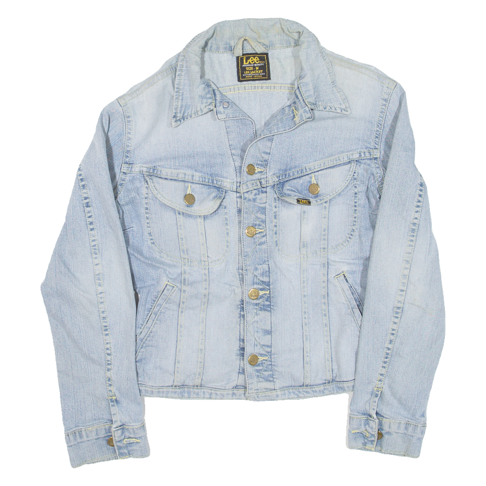 LEE Womens Denim Jacket Blue M Refurbished - N/A refurbished available on Cerqular