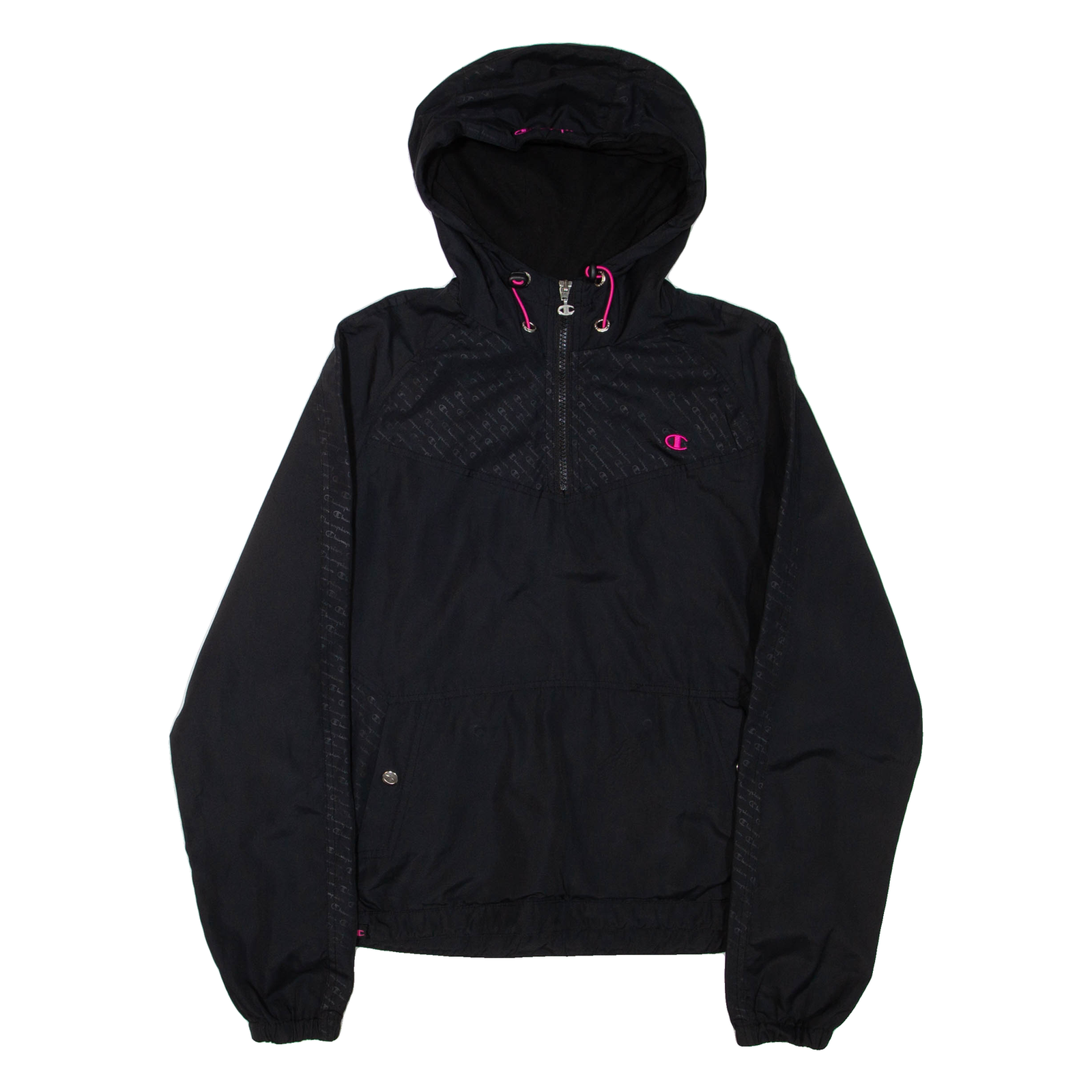 CHAMPION Womens Anorak Jacket Black Hooded S Refurbished - N/A refurbished available on Cerqular