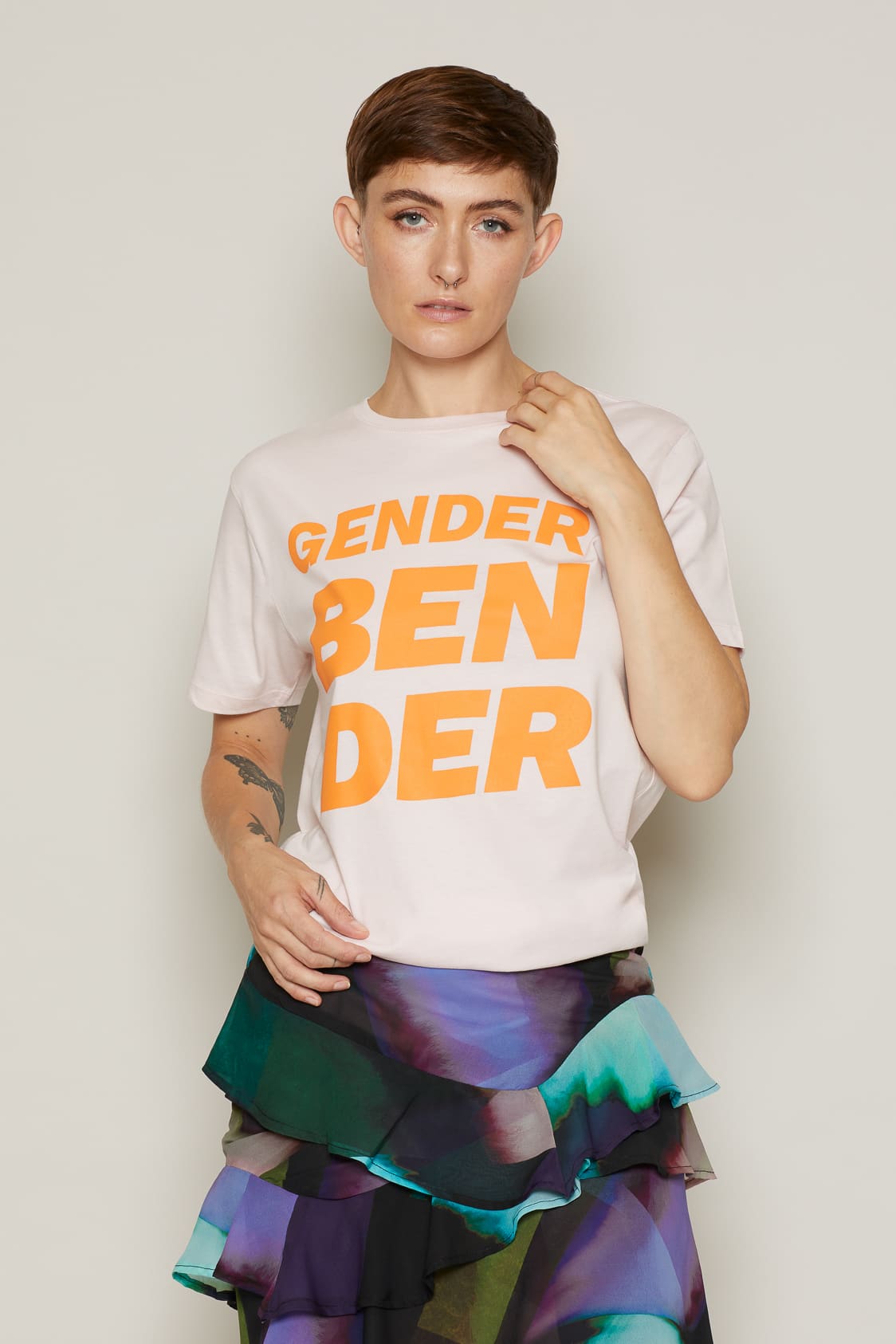 Buy Gender Bender T-Shirt (Pink) | size: XL Refurbished - $42.00 Gender Bender T-Shirt (Pink) | size: XL Refurbished - N/A refurbished available on Cerqular