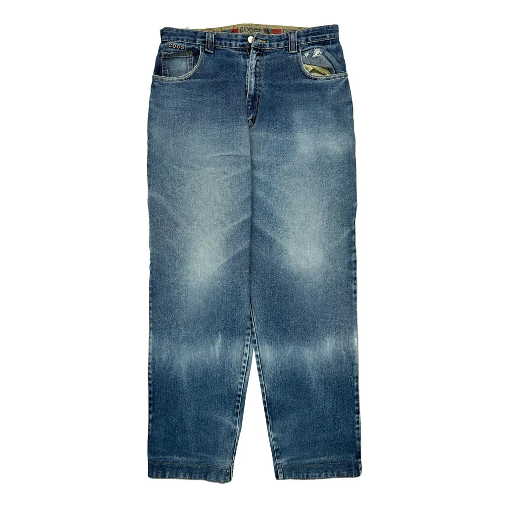 Coogi Carpenter Jeans - 35W 33L Blue Cotton Refurbished - Thrifted (note: this is a term often used to describe second- refurbished available on Cerqular