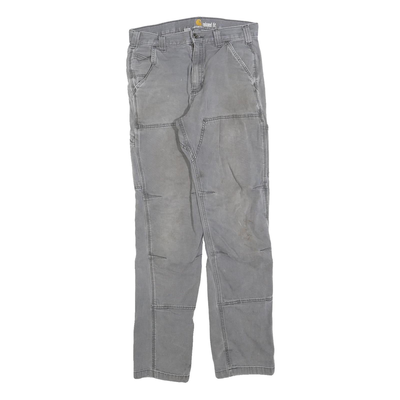 Buy CARHARTT Mens Cotton Blend Grey Relaxed Straight Trousers W31 L34 Workwear Zip Refurbished - $40.29 CARHARTT Mens Cotton Blend Grey Relaxed Straight Trousers W31 L34 Workwear Zip Refurbished - N/A refurbished available on Cerqular