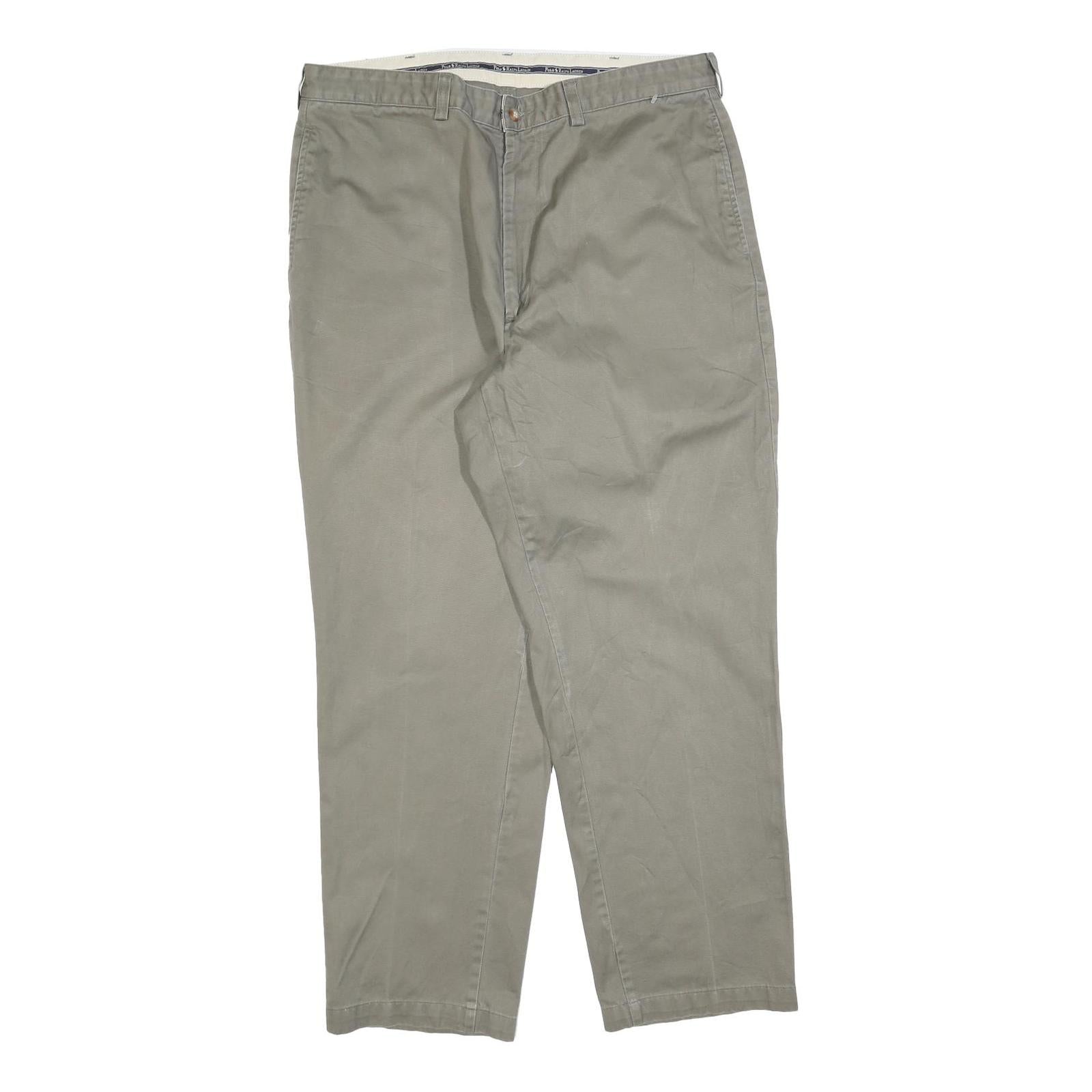 POLO RALPH LAUREN Mens Cotton Blend Green Regular Straight Trousers W38 L30 Refurbished - N/A refurbished available on Cerqular