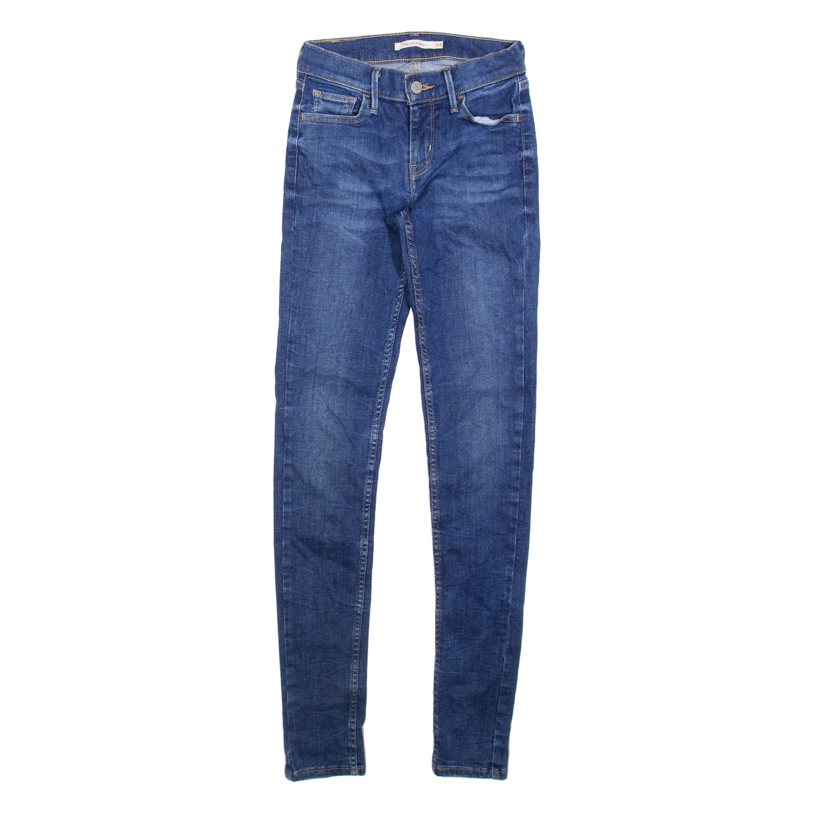 LEVI'S 710 Womens Jeans Blue Slim Skinny W24 L32 Refurbished - N/A refurbished available on Cerqular