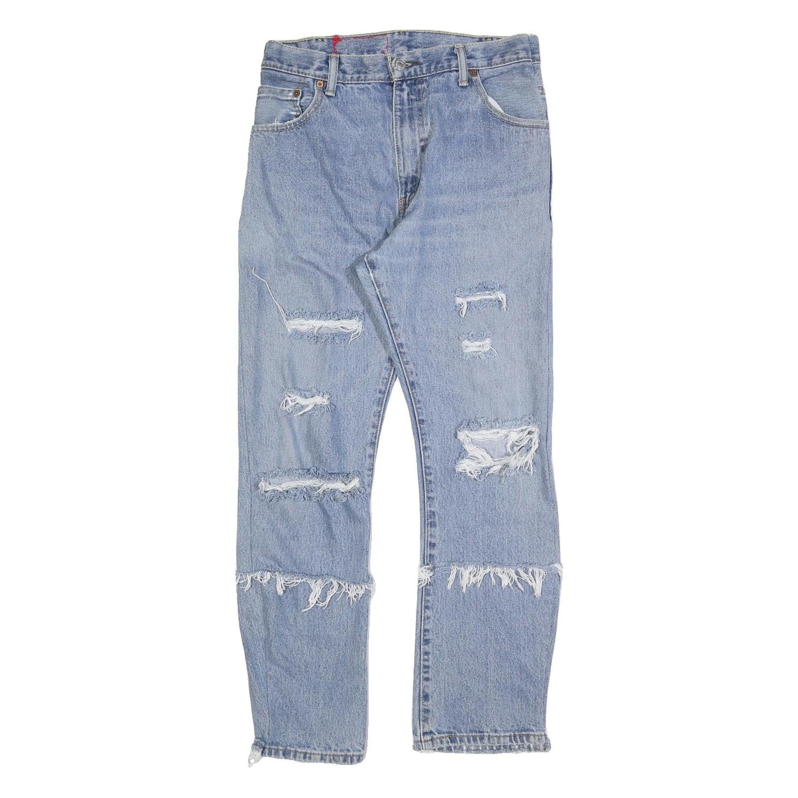 LEVI'S 517 STRAIGHT Womens Blue Cotton Blend Regular Straight Denim W30 L28 Refurbished - N/A refurbished available on Cerqular