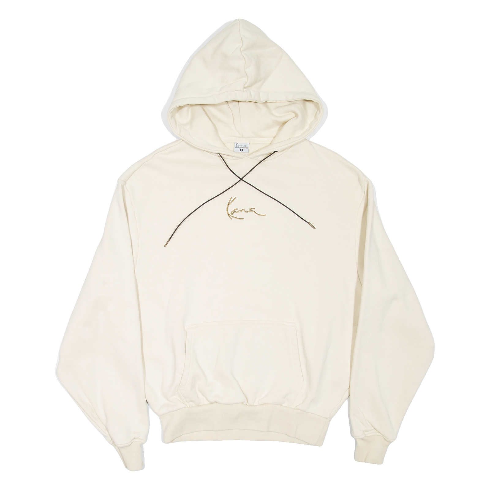 KARL KANI Womens Beige Hoodie S Refurbished - N/A refurbished available on Cerqular