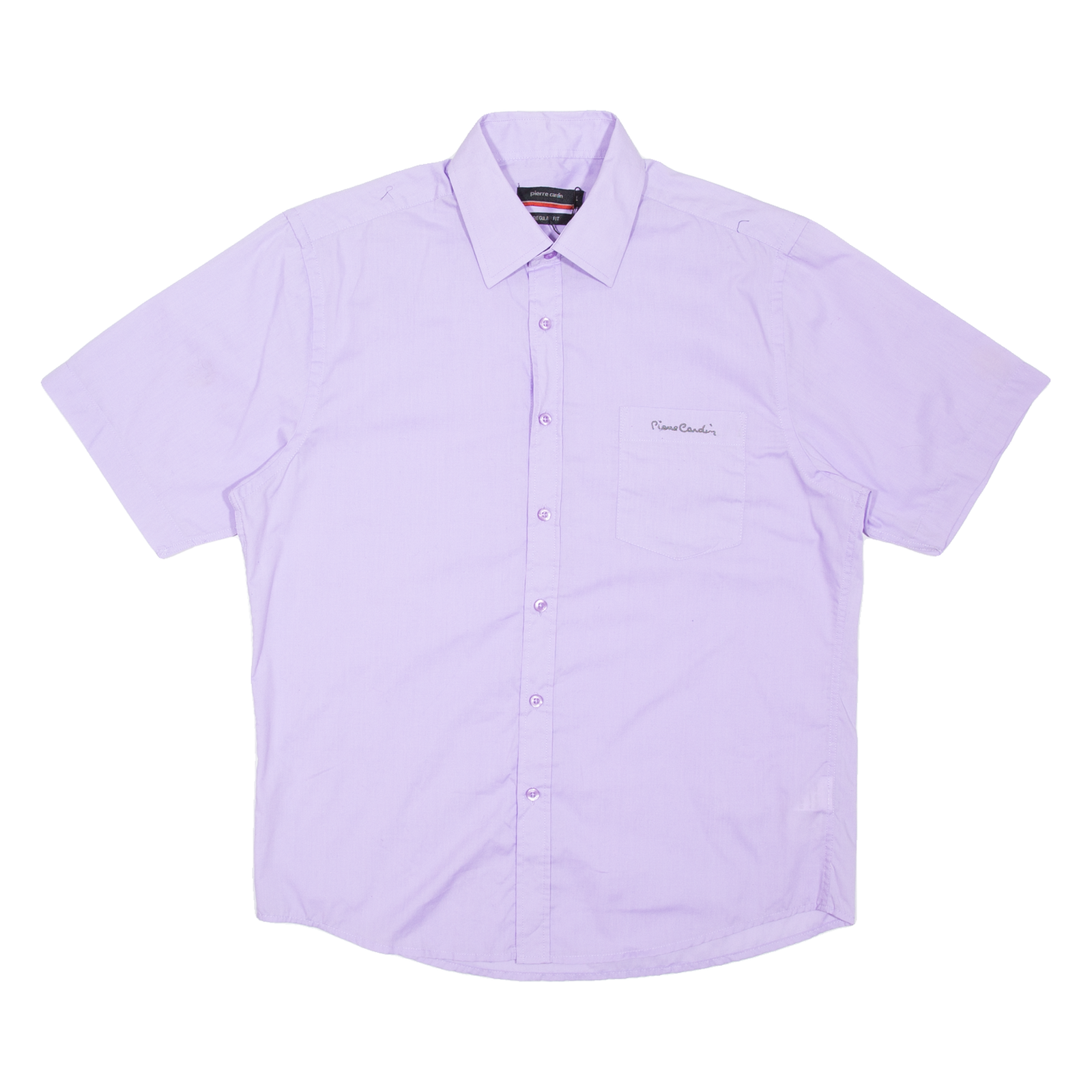PIERRE CARDIN Mens Plain Shirt Purple L Refurbished - N/A refurbished available on Cerqular