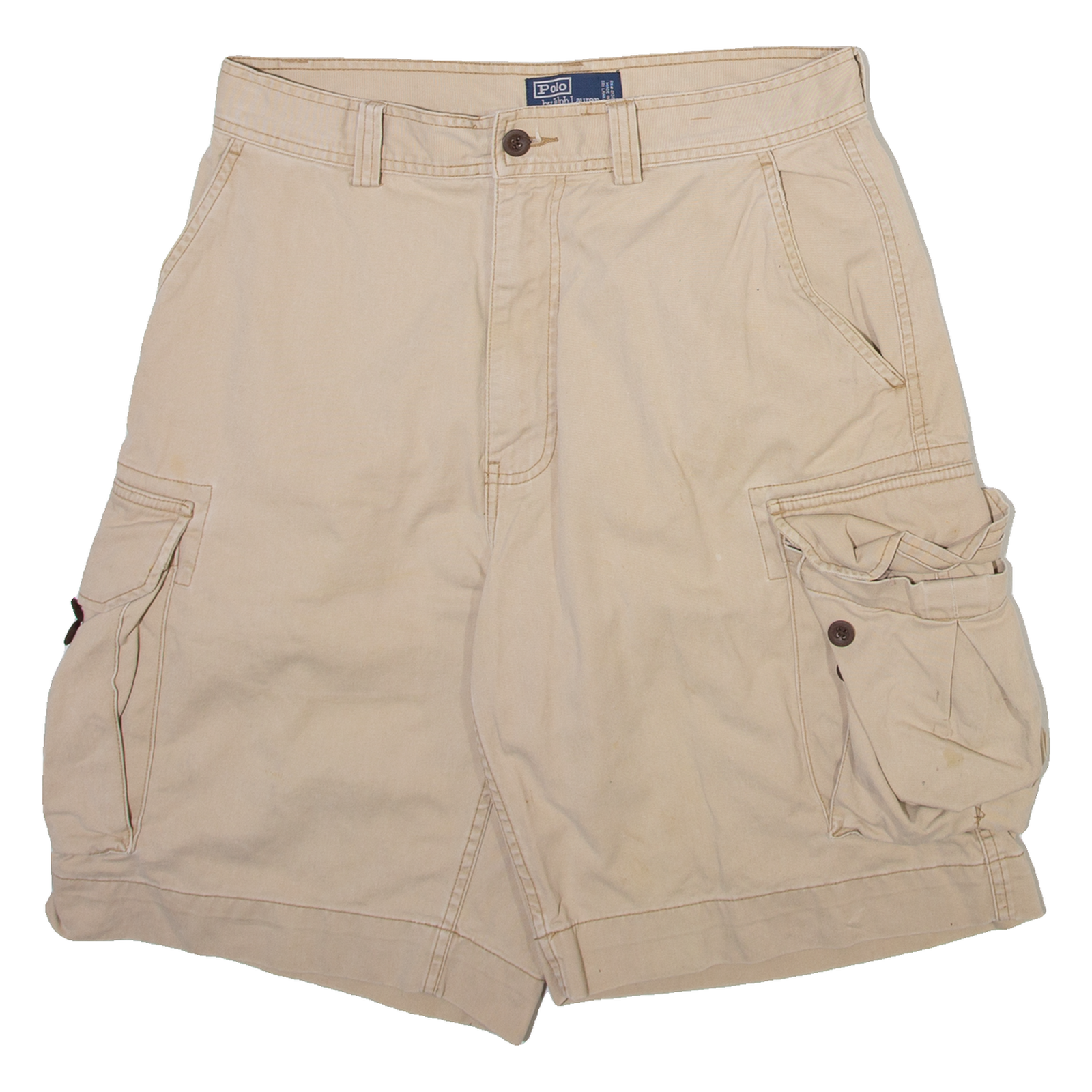 POLO RALPH LAUREN Mens Cargo Shorts Beige Relaxed M W31 Refurbished - N/A refurbished available on Cerqular