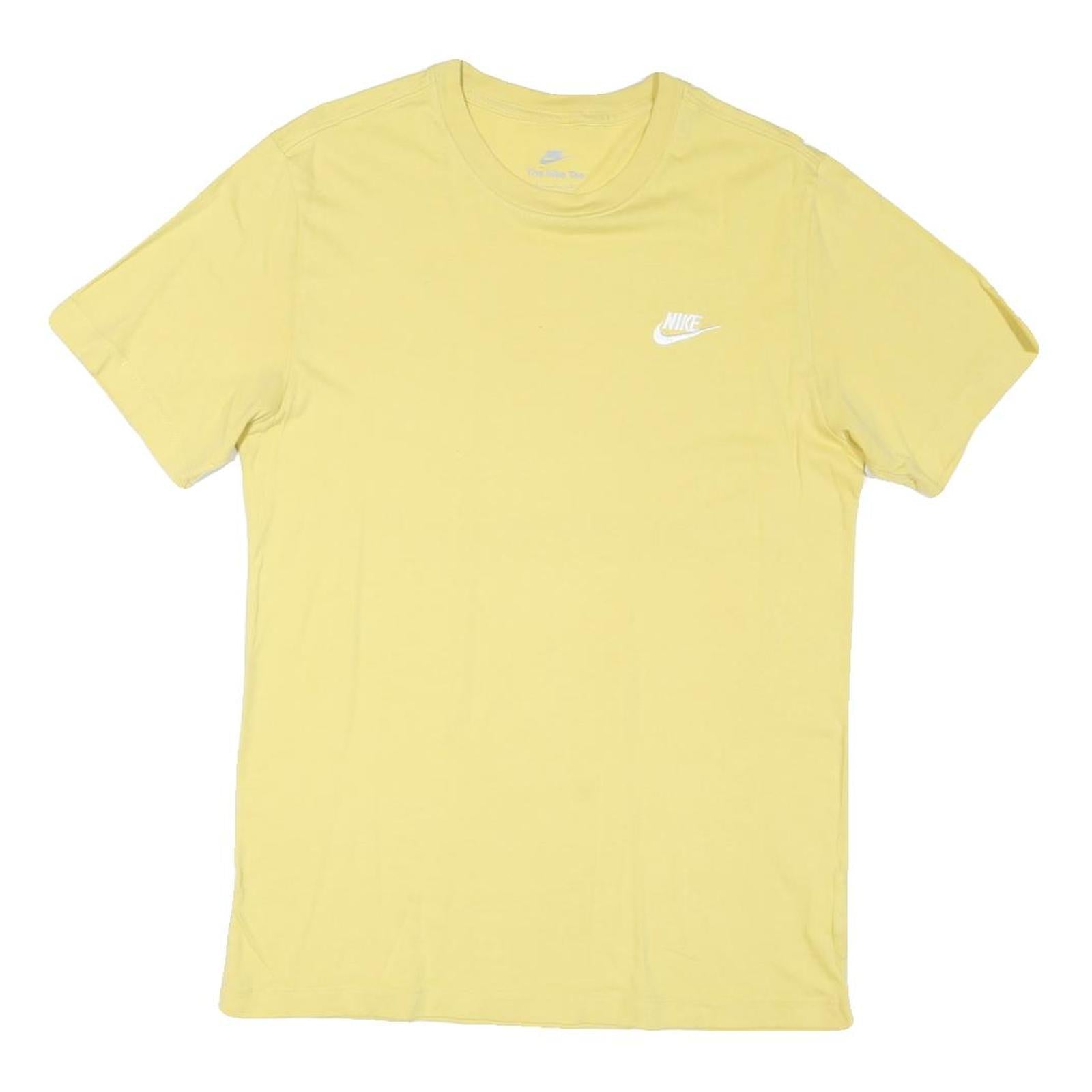 NIKE Mens Yellow Crew Neck Short Sleeve T-Shirt S Casual Cotton Blend Refurbished - N/A refurbished available on Cerqular