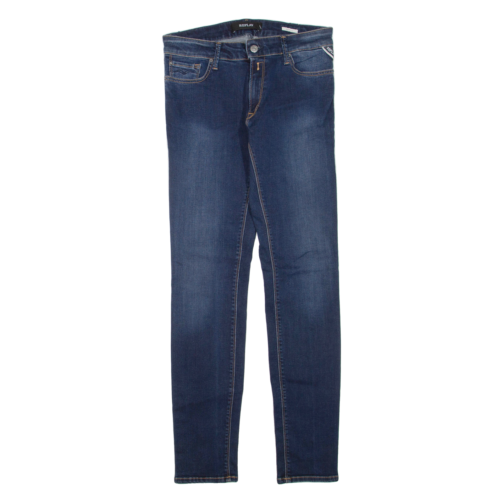 REPLAY Womens Jeans Blue Regular Skinny W28 L32 Refurbished - N/A refurbished available on Cerqular