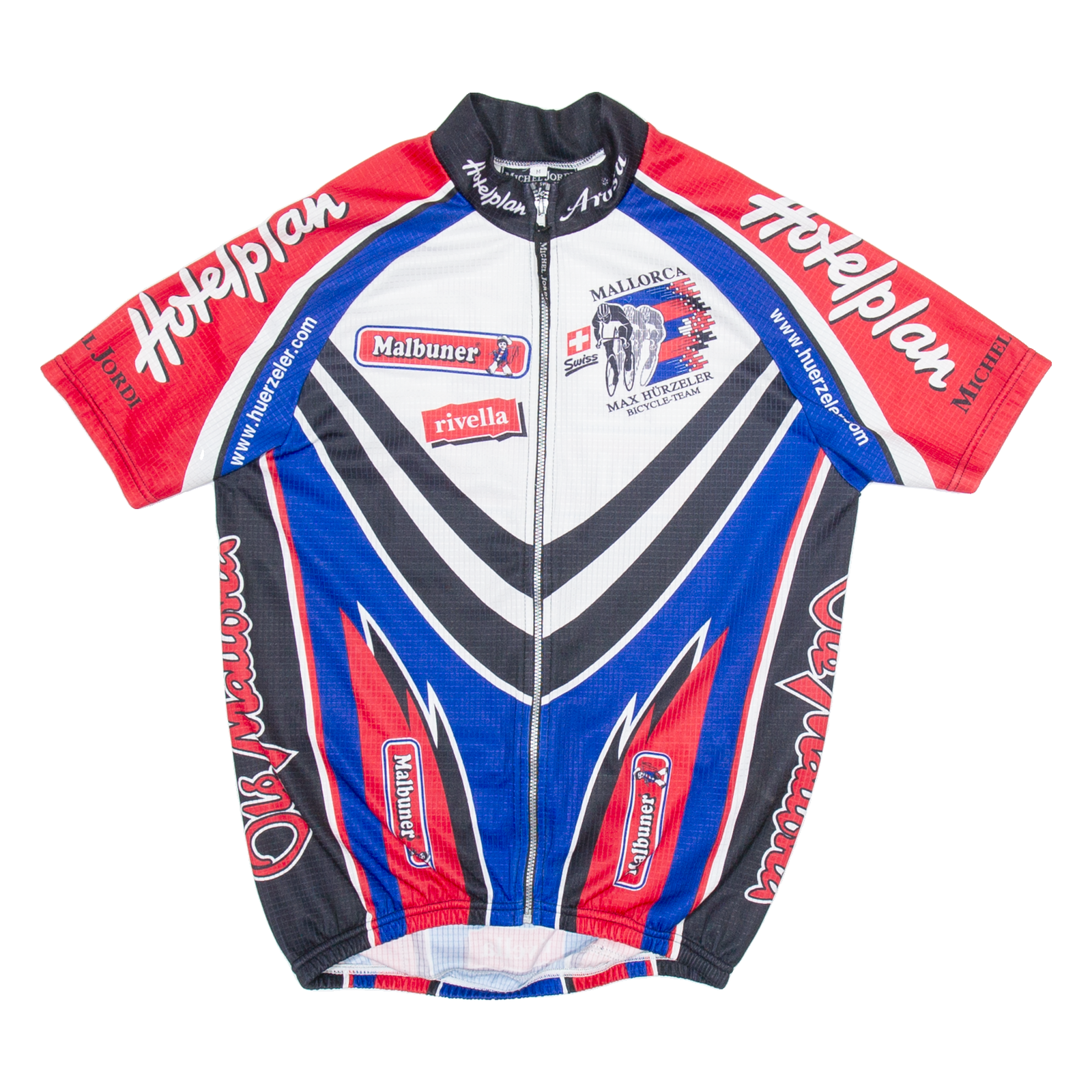MICHEL JORDI Cycling Full Zip Mens Jersey Blue M Refurbished - N/A refurbished available on Cerqular