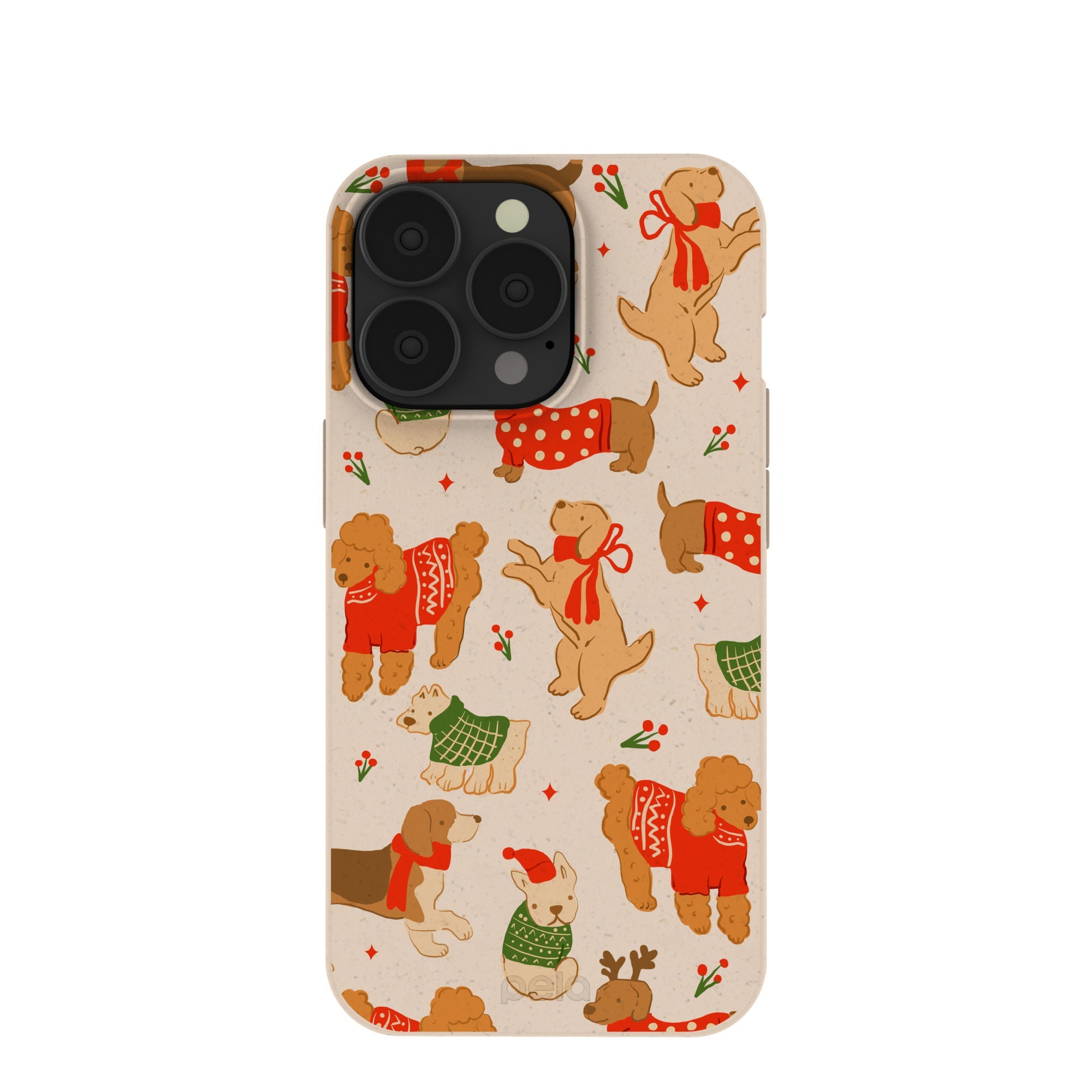 Seashell Jolly Doggos iPhone 13 Pro Case Refurbished - Pela Case refurbished available on Cerqular